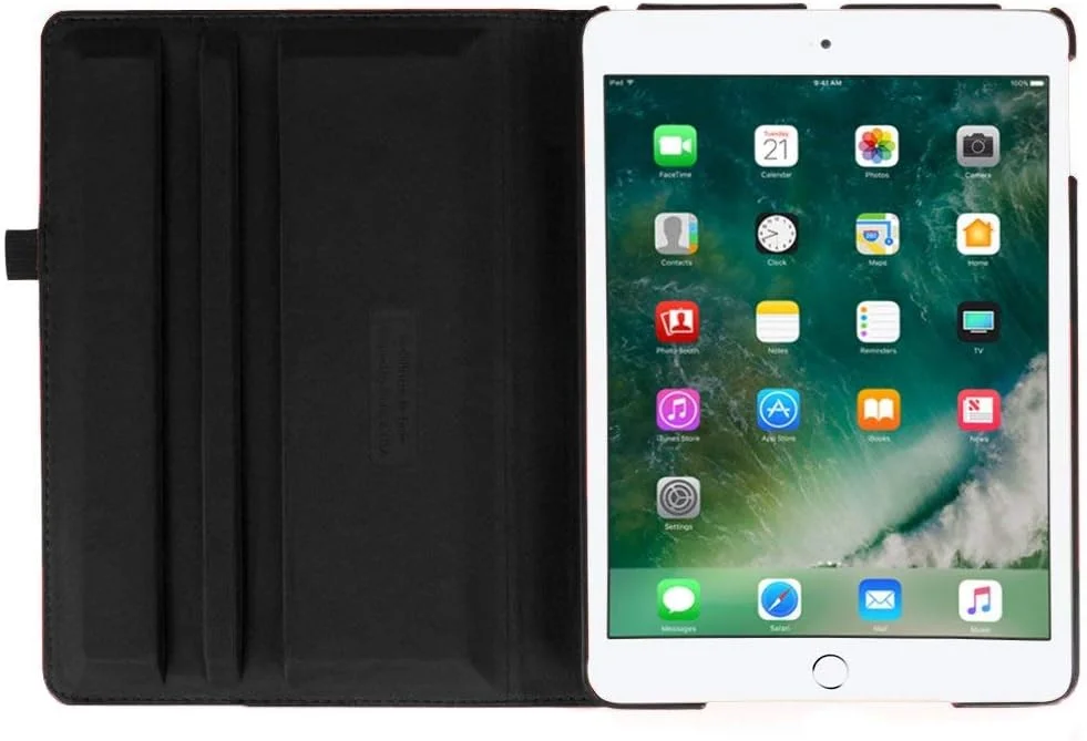 کاور هوشمند AWH برای آیپد 10.2 اینچی، کاور چرخشی 360 درجه، [خواب/بیداری خودکار]، کاور چرمی فولیو هوشمند برای آیپد نسل 7/8 سال 2019-2020، کاور باریک و سبک وزن، مشکی.
