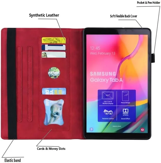 کیف Gruattreay سازگار با تبلت گلکسی تب S11 Ultra 14.6 اینچ 2025 (SM-X930/SM-X936B)، کیف پول تبلت، جلد کتاب استند باریک و هوشمند با نگهدارنده قلم (سبز)