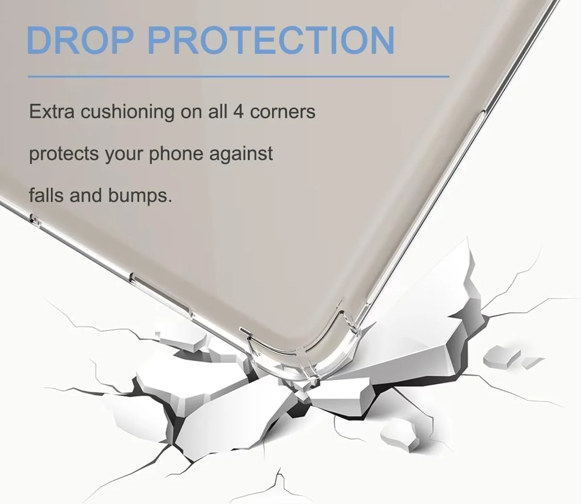 کاور شفاف تبلت گوگل پیکسل، کاور تبلت پیکسل 2023 (10.95 اینچ)، کاور محافظ TPU باریک و سبک وزن شفاف تبلت گوگل پیکسل با لبه برجسته و پشت شفاف