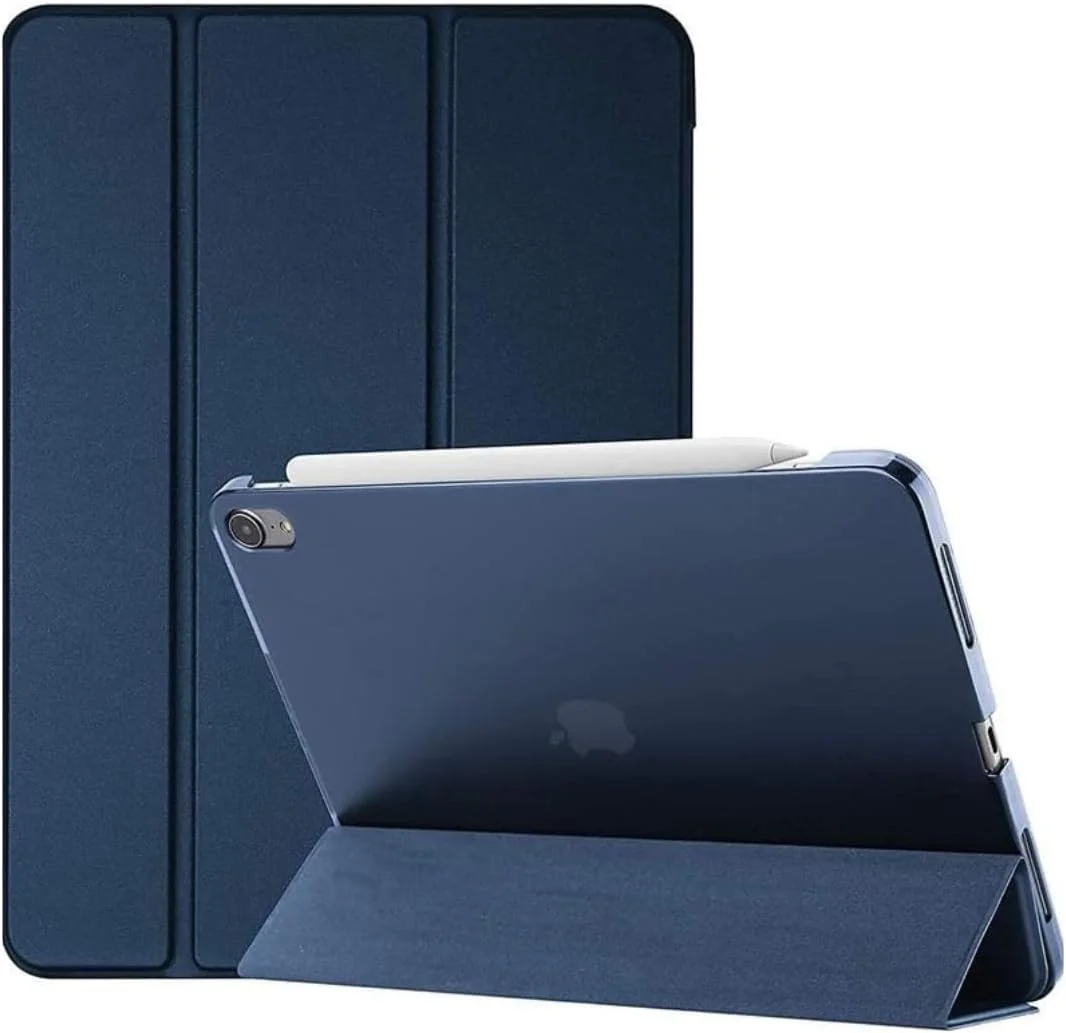 کیف تبلت آیپد نسل 10 مدل Next Plug® با صفحه نمایش 10.9 اینچی، کاور کودکانه با محافظ صفحه نمایش 2 لایه، استند تاشو، جای قلم و مداد برای آیپد نسل 10 با صفحه نمایش 10.9 اینچی، حالت خواب و بیدار خودکار 2022 - آبی تیره