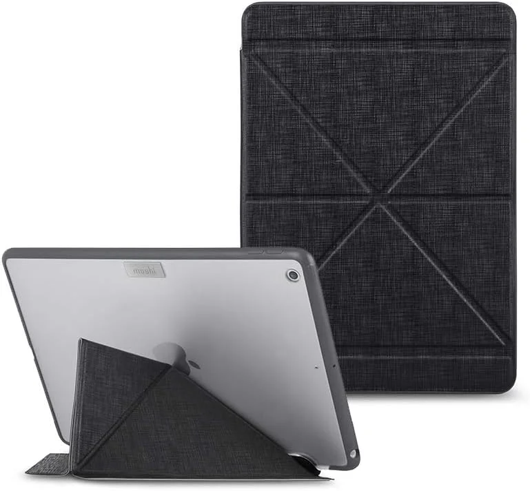 Moshi VersaCover Origami Folding Case & Stand for iPad 10.2 (20202019) (Metro Black)