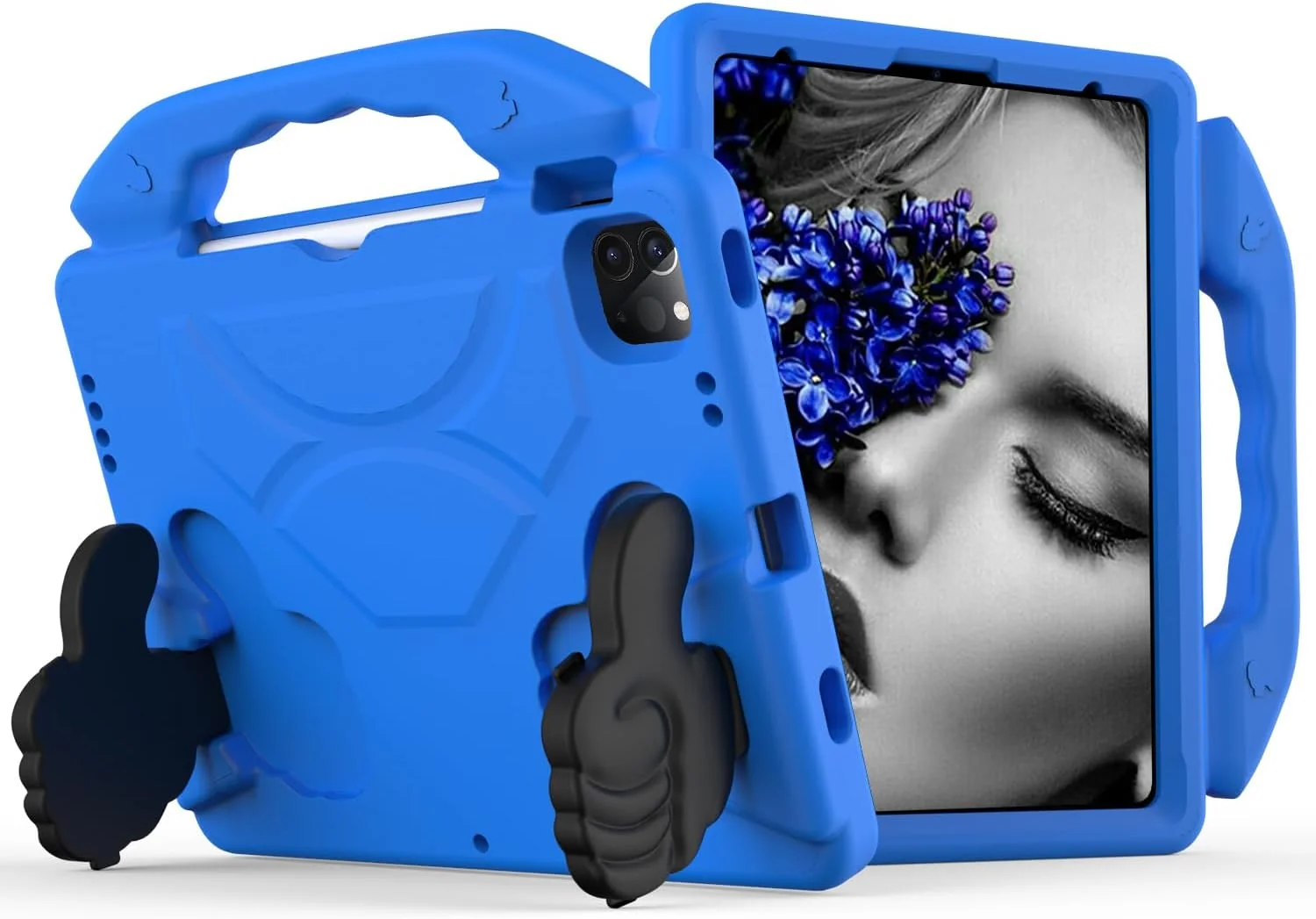 کاور EabHulie برای آیپد 2025/2022 نسل 11 اینچی (A16)/نسل 10 اینچی 10.9 اینچی، کاور فوم EVA سبک و بادوام با دسته و استند، کاور ضد ضربه آیپد برای کودکان - آبی