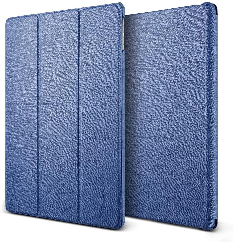 کاور چرمی VRS Design Saffiano K مناسب برای آیپد پرو 10.5 اینچ - آبی تیره