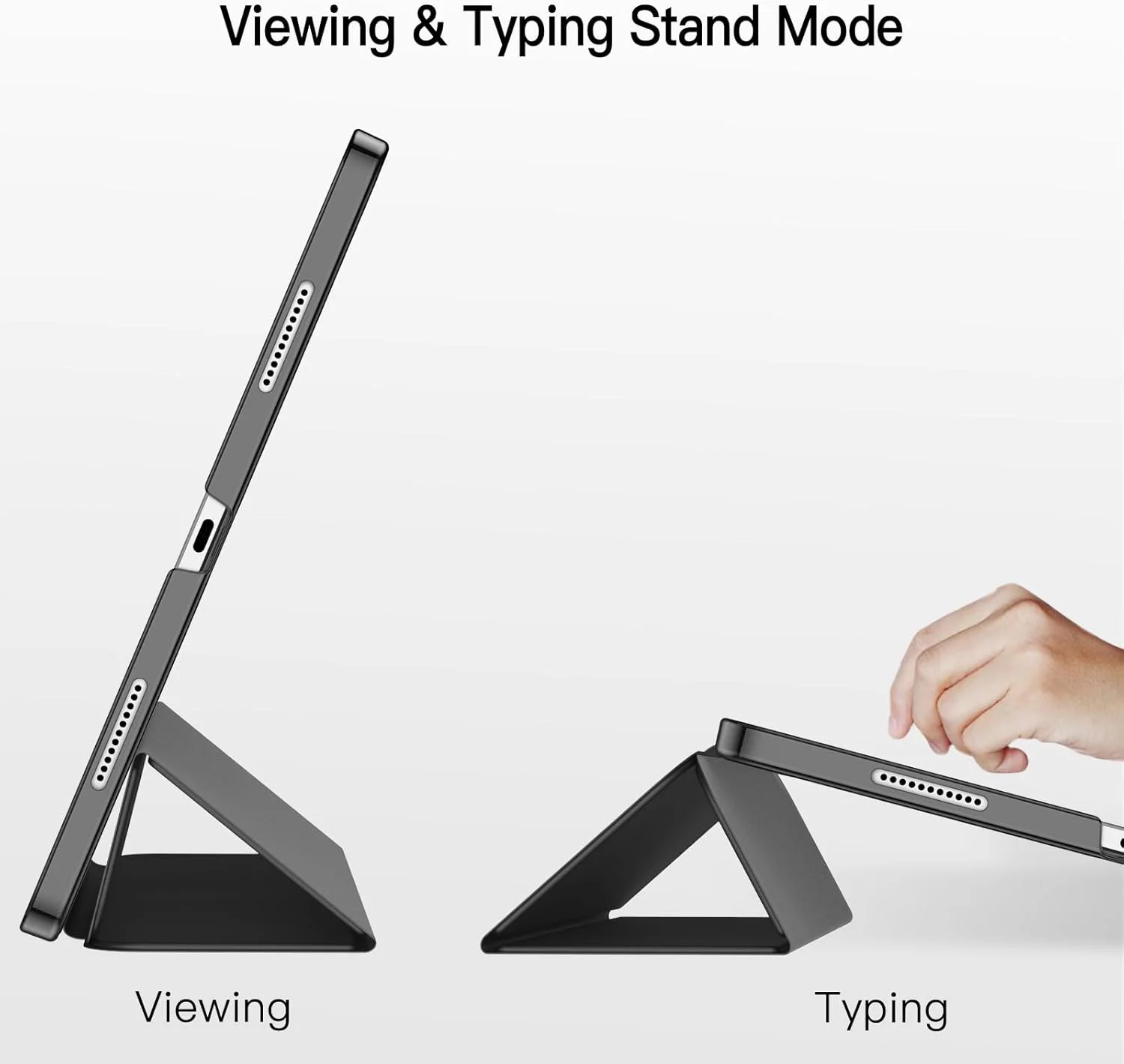 کاور JETech برای آیپد پرو 12.9 اینچی (نسل 6/5، مدل 2022/2021)، کاور هوشمند باریک با پشت سخت و قابلیت بیدار شدن/به خواب رفتن خودکار (مشکی)