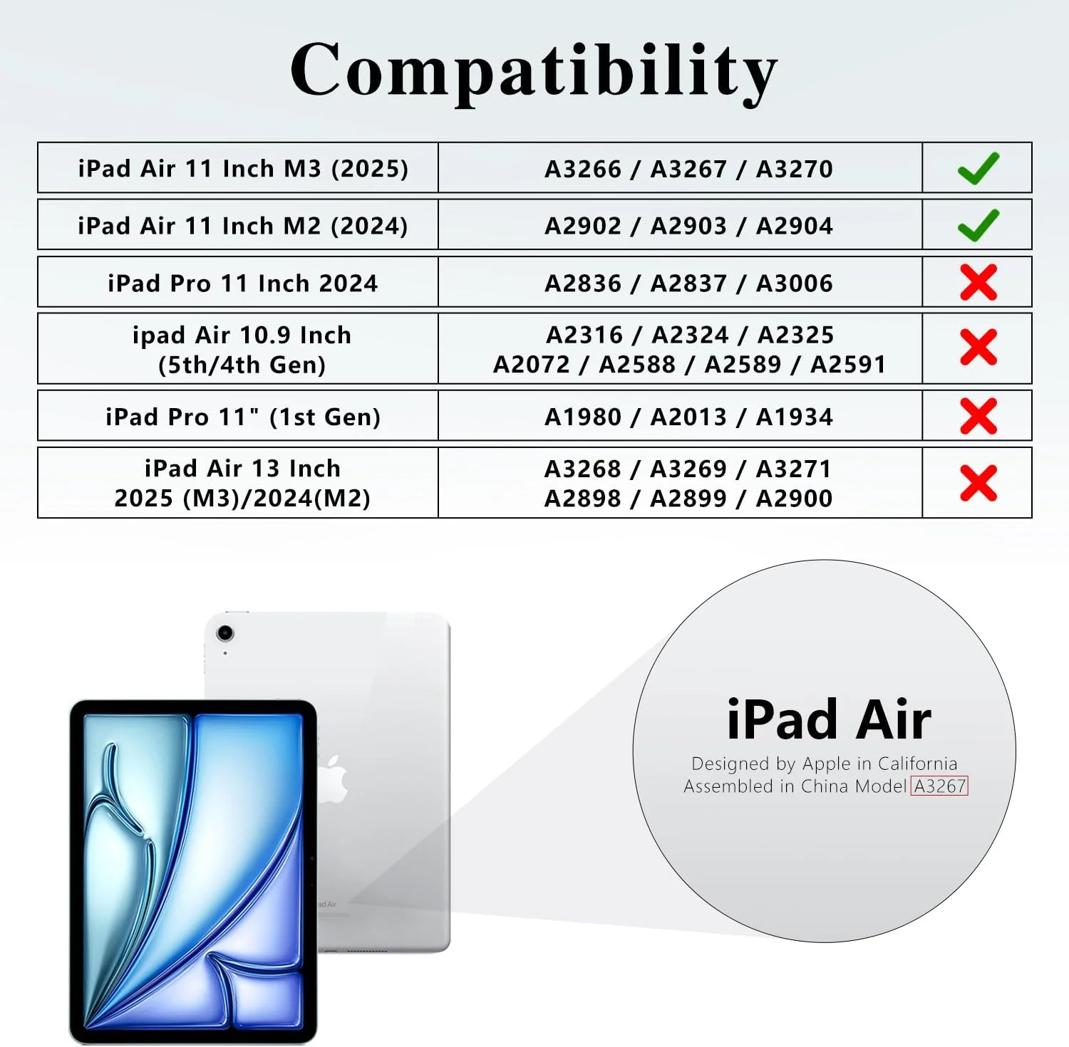 کاور محافظ آیپد ایر ۱۱ اینچ ROSROME مدل ۲۰۲۵ (M3) / ۲۰۲۴ (M2) همراه با محافظ صفحه نمایش HD، کاور ضد ضربه تمام بدنه مناسب کودکان با استند چرخان ۳۶۰ درجه/بند دستی/بند شانه/جای مداد، مشکی کاور محافظ آیپد ایر ۱۱ اینچ ROSROME مدل ۲۰۲۵ (M3) / ۲۰۲۴ (M2) همراه با محافظ صفحه نمایش HD، کاور ضد ضربه تمام بدنه مناسب کودکان با استند چرخان ۳۶۰ درجه/بند دستی/بند شانه/جای مداد، مشکی