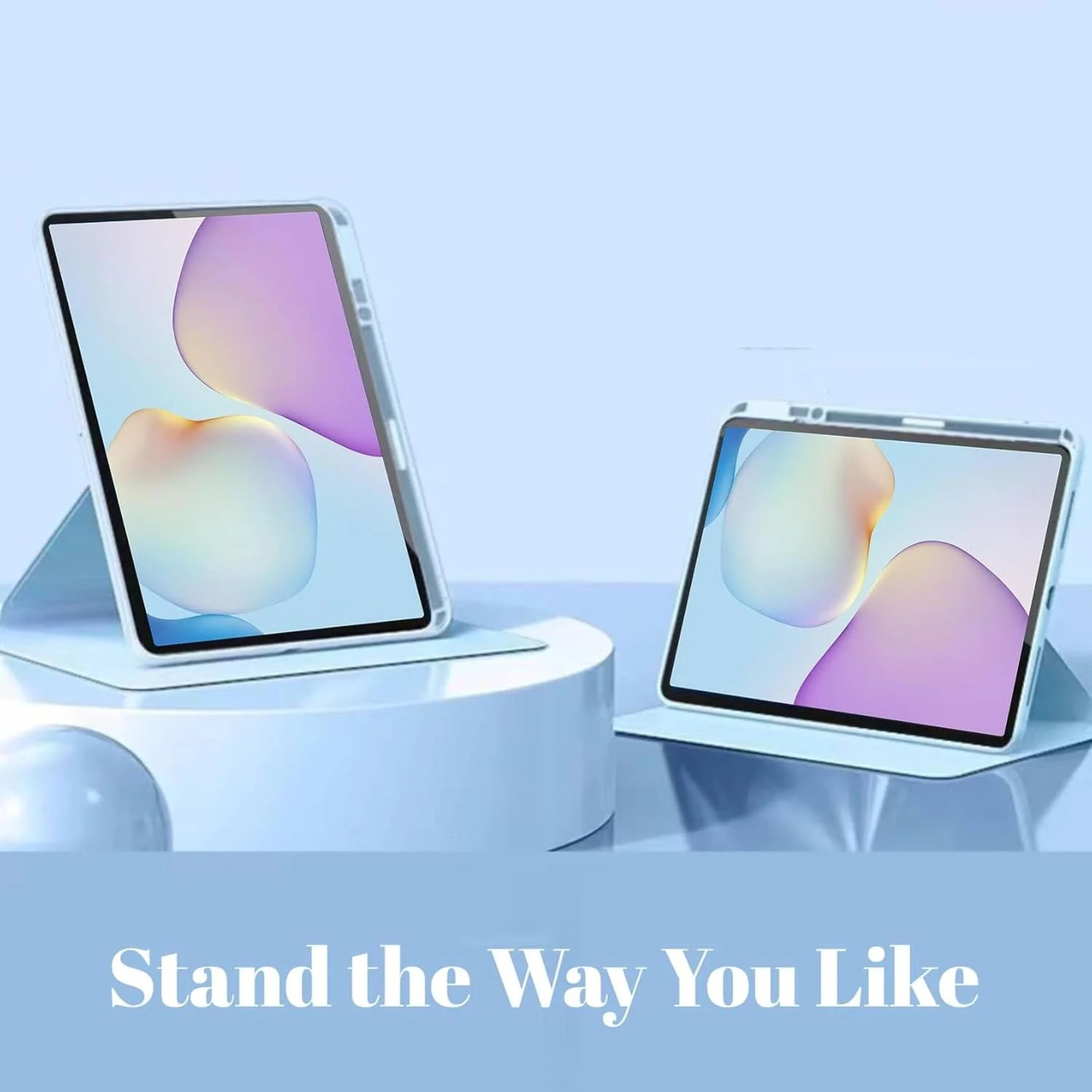 کاور هیبریدی Vurtboly سازگار با هوآوی Matepad 11.5 اینچ 2025، کاور محافظ PC سخت تاشو با قابلیت تنظیم چند زاویه و جای قلم، سازگار با هوآوی Matepad 11.5 اینچ 2025 (آبی)