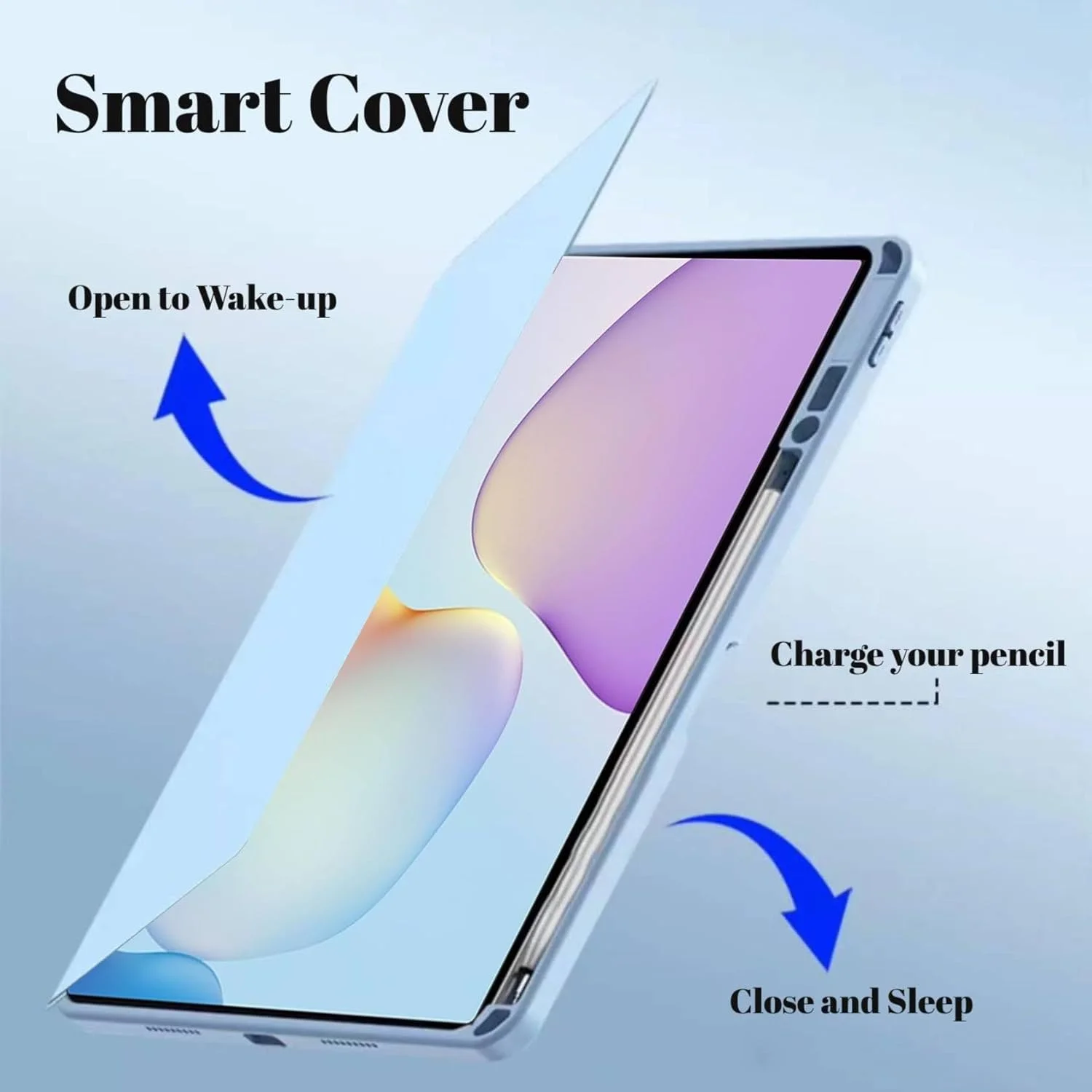 کاور هیبریدی Vurtboly سازگار با هوآوی Matepad 11.5 اینچ 2025، کاور محافظ PC سخت تاشو با قابلیت تنظیم چند زاویه و جای قلم، سازگار با هوآوی Matepad 11.5 اینچ 2025 (آبی)