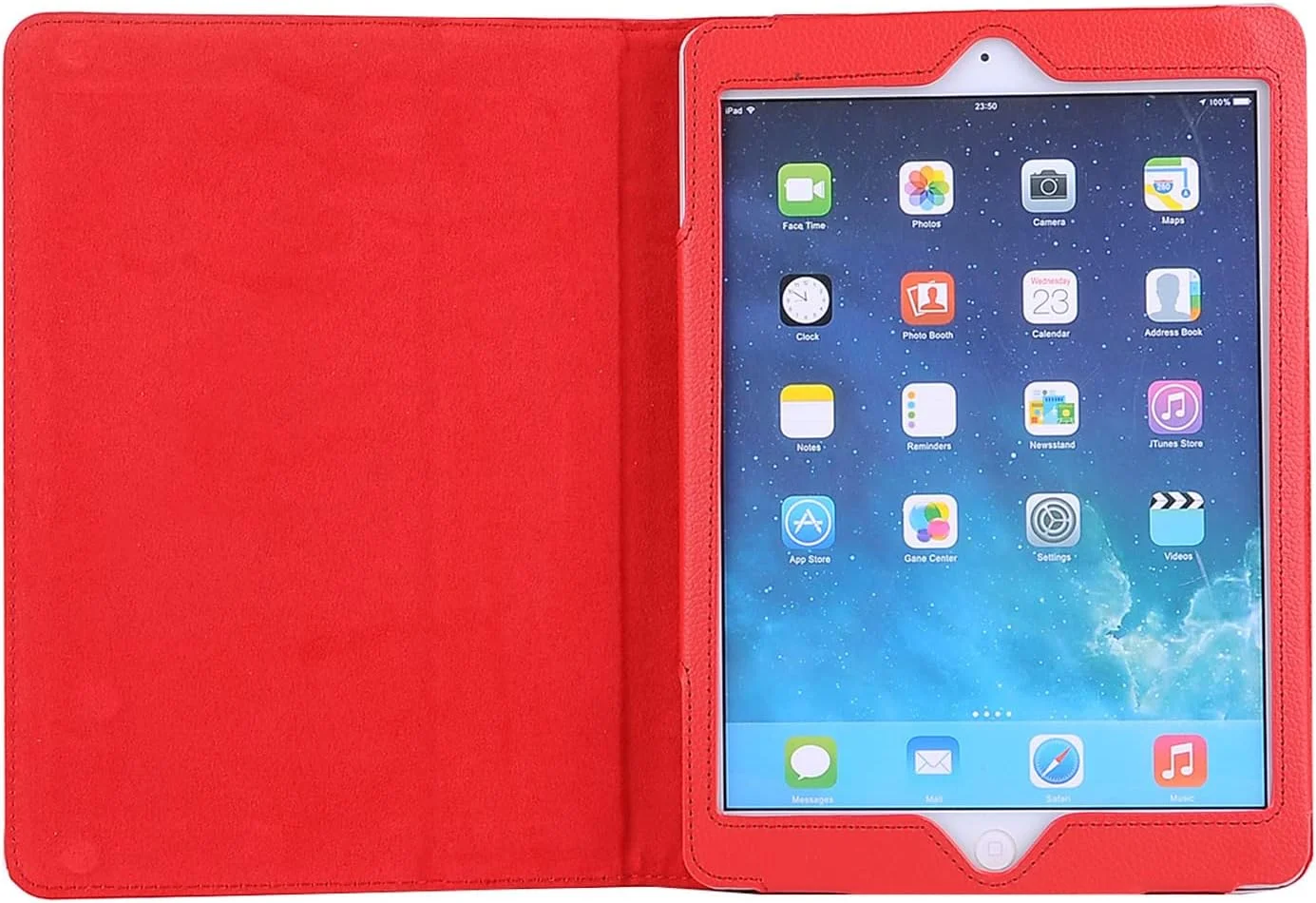 Chstls Case for iPad 9.7" 6th Gen 2018 / 5th Gen 2017, iPad Pro 9.7, Slim PU Leather Smart Flip Stand Protection Cover with Pencil Holder and Auto Wake/Sleep for Apple iPad 9.7 Inch Tablet - Red