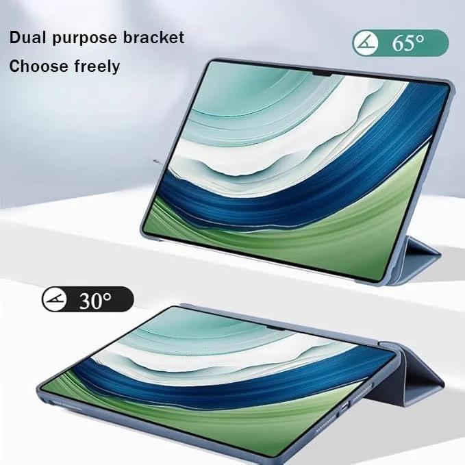 کاور Gruattreay سازگار با تبلت Huawei MatePad Pro 12.2 اینچی (2024)، کاور محافظ سه لایه، مقاوم در برابر لرزش و ضد ضربه، طراحی سگک برج، حالت خواب/بیدار شدن خودکار (خاکستری)