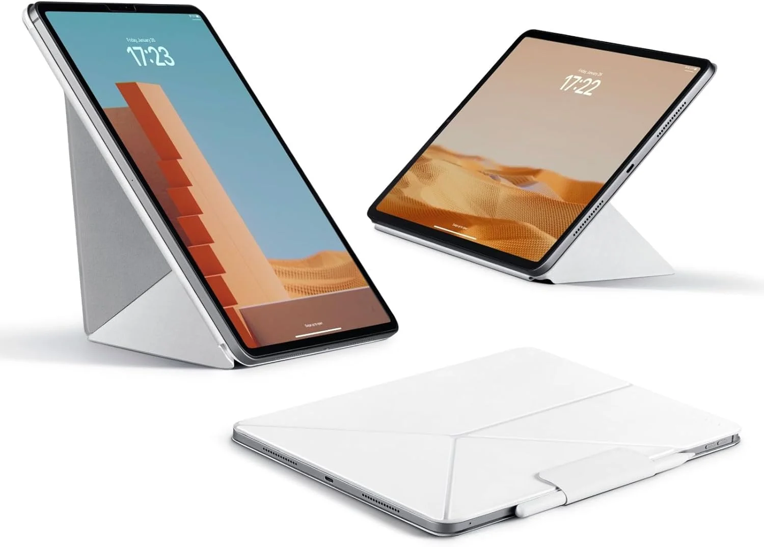 کاور آیپد پرو ۱۳ اینچ پیتکا (۲۰۲۴)، سازگار با آیپد پرو m4، کاور مغناطیسی عمودی/افقی با نگهدارنده قلم، ۴ زاویه ایستاده - سفید کاور آیپد پرو ۱۳ اینچ پیتکا (۲۰۲۴)، سازگار با آیپد پرو m4، کاور مغناطیسی عمودی/افقی با نگهدارنده قلم، ۴ زاویه ایستاده - سفید