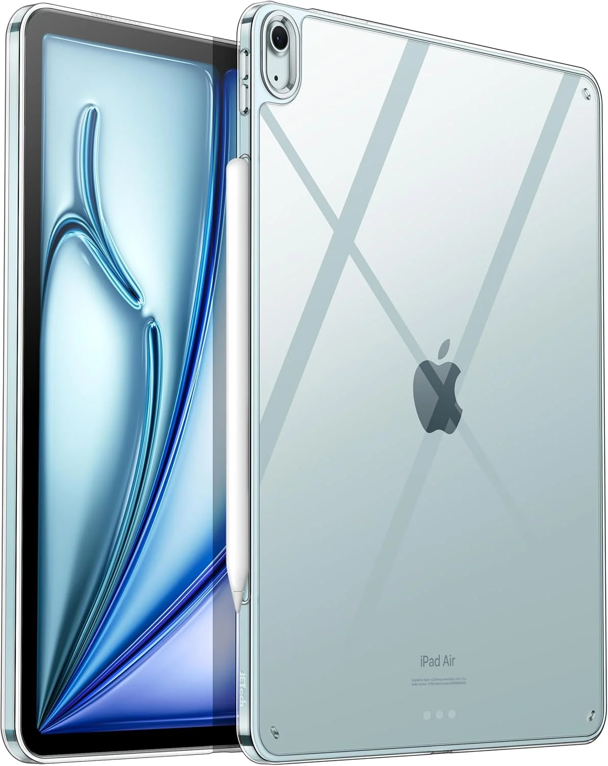 کاور شفاف JETech برای آیپد ایر ۱۳ اینچی M3/M2 (۲۰۲۵/۲۰۲۴)، کاور پشتی تبلت باریک و ضد ضربه شفاف و ضد زردی با پشت PC سخت و سپر TPU نرم کاور شفاف JETech برای آیپد ایر ۱۳ اینچی M3/M2 (۲۰۲۵/۲۰۲۴)، کاور پشتی تبلت باریک و ضد ضربه شفاف و ضد زردی با پشت PC سخت و سپر TPU نرم