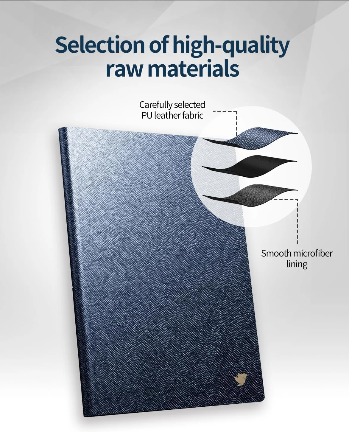 کیف محافظ آبی رنگ برای تبلت iFLYTEK AINOTE Air 2 با صفحه نمایش جوهر الکترونیکی 8.2 اینچی