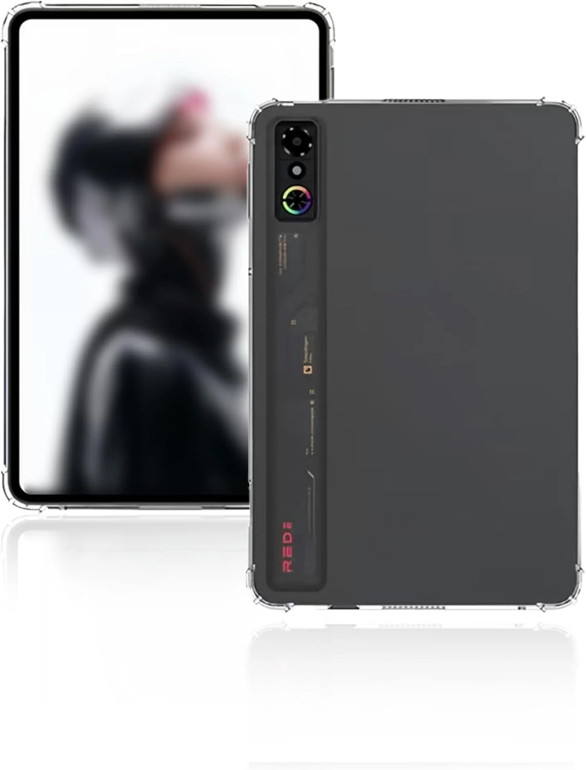 کاور شفاف برای تبلت گیمینگ REDMAGIC Astra 2025 با صفحه نمایش 9.06 اینچی، کاور محافظ TPU باریک و سبک Toergy، انعطاف پذیر، نرم، ضد خش، ضد آب، شفاف