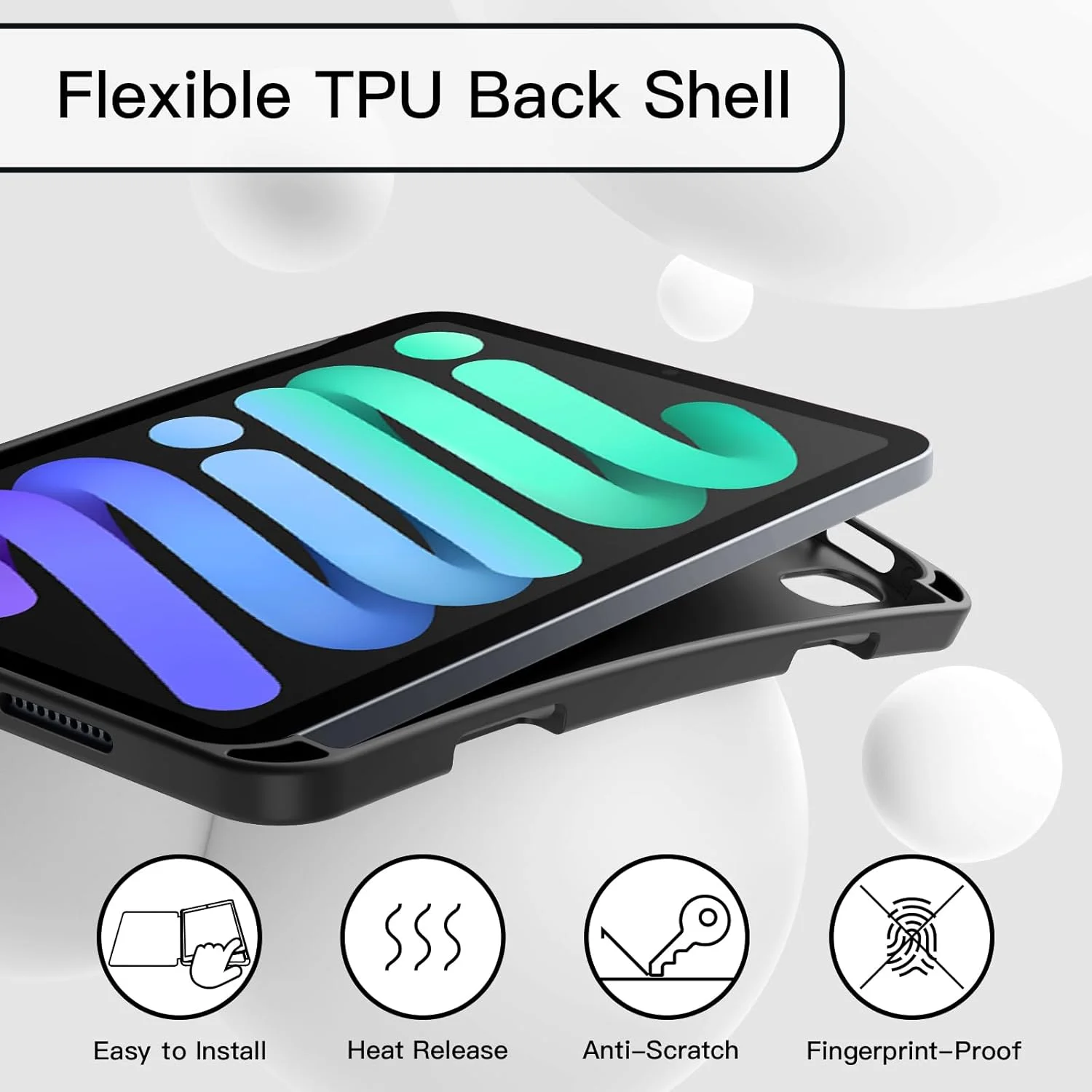 کاور JETech برای آیپد مینی (A17 Pro، مدل 2024، نسل 7) / مینی 6 (مدل 2021، نسل 6)، کاور باریک تبلت با پشت TPU نرم، قابلیت بیدار شدن/به خواب رفتن خودکار (مشکی) کاور JETech برای آیپد مینی (A17 Pro، مدل 2024، نسل 7) / مینی 6 (مدل 2021، نسل 6)، کاور باریک تبلت با پشت TPU نرم، قابلیت بیدار شدن/به خواب رفتن خودکار (مشکی)
