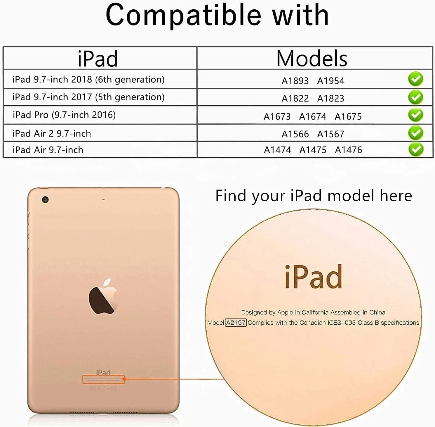 کاور TrendGate برای آیپد 9.7 اینچی جدید 2018/2017 آیپد نسل 6/5 - کاور سبک وزن و ضد ضربه کودکانه آیپد با دسته و پایه برای تبلت آیپد ایر/آیپد ایر 2/آیپد پرو 9.7 اینچی - سبز
