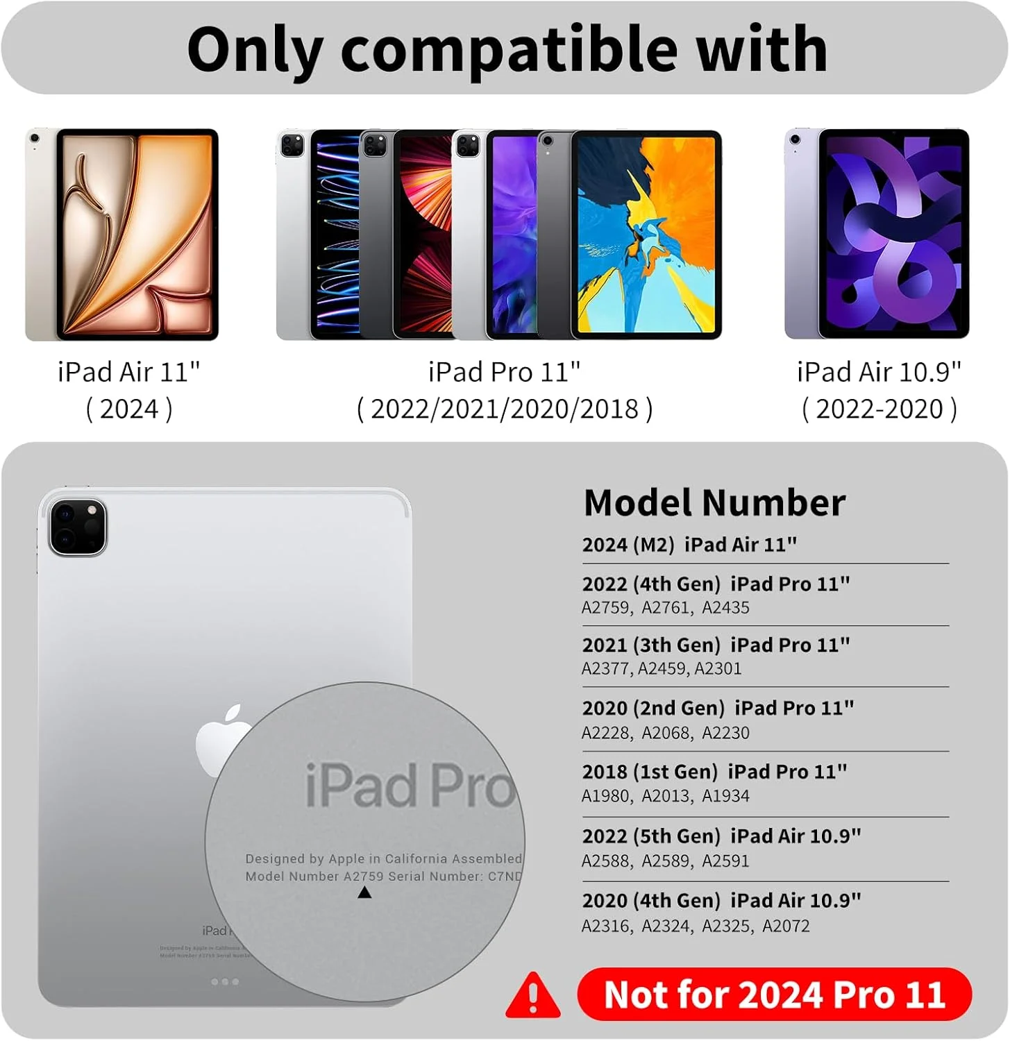 کاور SwitchEasy CoverBuddy مناسب برای آیپد پرو 11 اینچ 2021-2018 / آیپد ایر 10.9 اینچ نسل 4 به همراه جای قلم - سازگار با مجیک کیبورد آیپد پرو 11 و اسمارت کیبورد فولیو - مشکی (کیبورد شامل نمی شود)