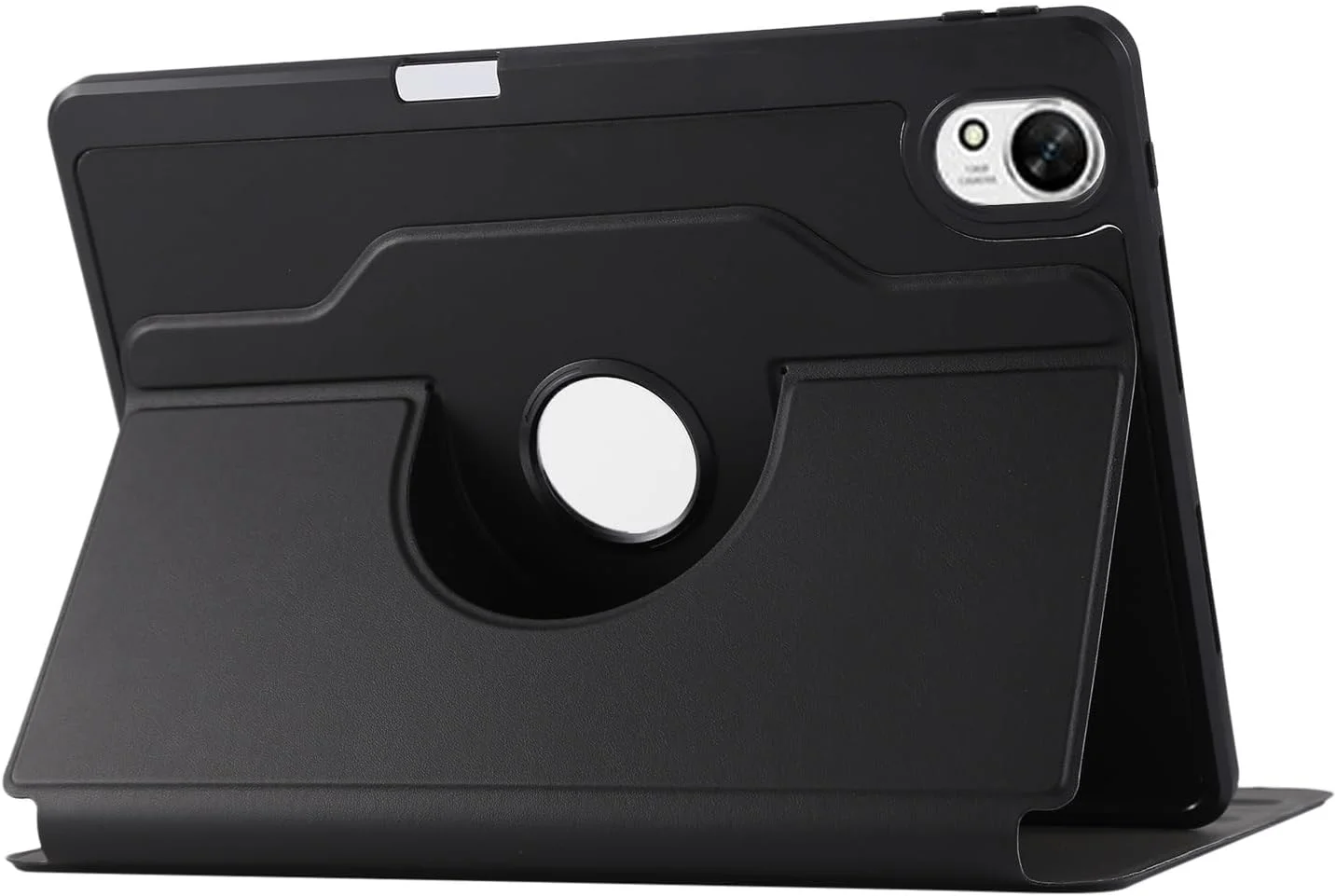 کیف تبلت سازگار با هوآوی MatePad SE 11 اینچ 2024 با پایه چند زاویه ای/نگهدارنده قلم، جلد چرمی PU تجاری، کیف محافظ باریک با ساختار چرخان 360 درجه، مشکی
