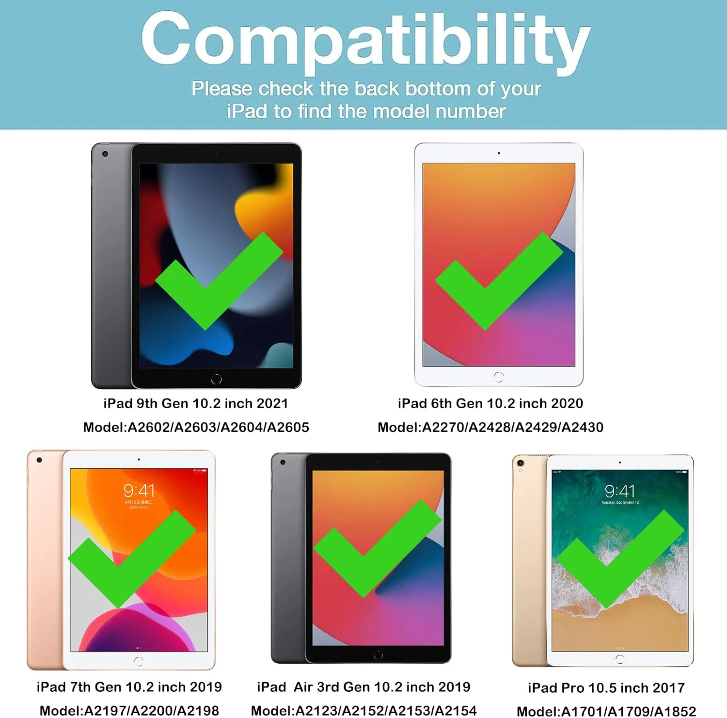 کیف محافظ کودکانه A-BEAUTY سازگار با آیپد نسل 9/8/7 اینچ 10.2 2021/2020/2019 / آیپد ایر 10.5 (نسل سوم 2019) / آیپد پرو 10.5 اینچ 2017، Melody