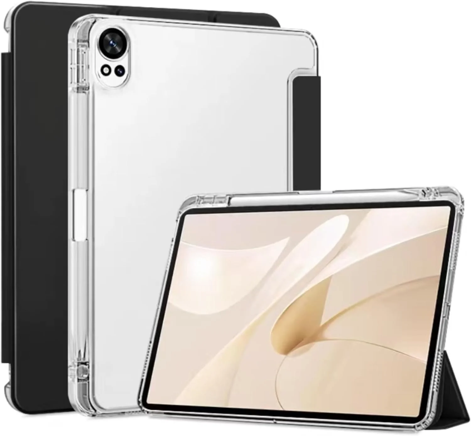 کاور Vurtboly سازگار با Huawei MatePad 12X 12" 2024، کاور باریک و سبک TPU ضد ضربه با پشت شفاف سیلیکونی محافظ برای Huawei MatePad 12X 12" 2024