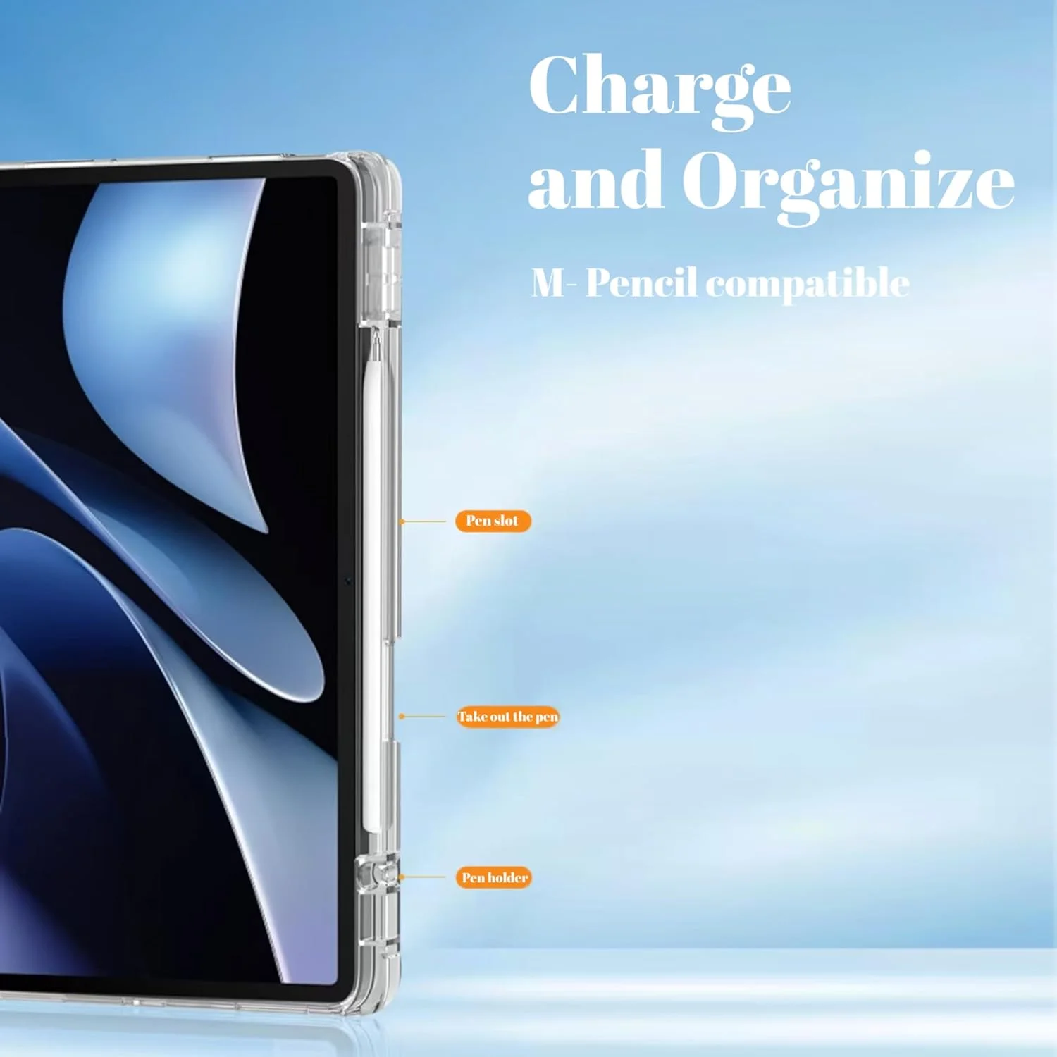 کاور Vurtboly سازگار با Huawei MatePad 12X 12" 2024، کاور باریک و سبک TPU ضد ضربه با پشت شفاف سیلیکونی محافظ برای Huawei MatePad 12X 12" 2024