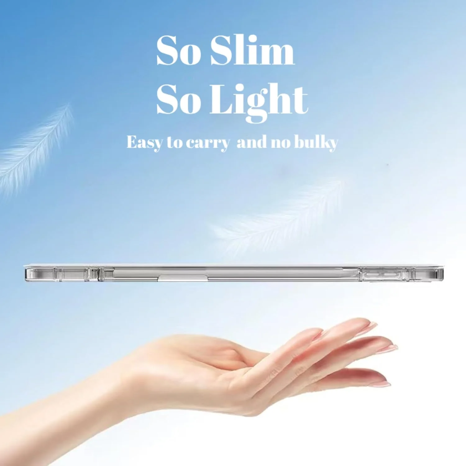 کاور Vurtboly سازگار با Huawei MatePad 12X 12" 2024، کاور باریک و سبک TPU ضد ضربه با پشت شفاف سیلیکونی محافظ برای Huawei MatePad 12X 12" 2024