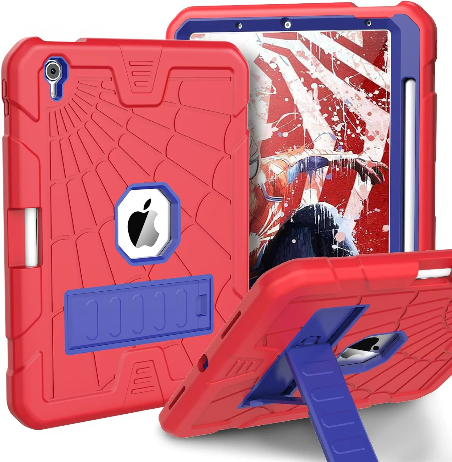 کاور محافظ آیپد ایر 5/4 هریز با جای قلم 2022/2020 | کاور آیپد ایر نسل 5 مناسب کودکان | کاور ایر 10.9 با استند | کاور محافظ مقاوم و بادوام برای آیپد 10.9 اینچی قرمز+آبی کاور محافظ آیپد ایر 5/4 هریز با جای قلم 2022/2020 | کاور آیپد ایر نسل 5 مناسب کودکان | کاور ایر 10.9 با استند | کاور محافظ مقاوم و بادوام برای آیپد 10.9 اینچی قرمز+آبی