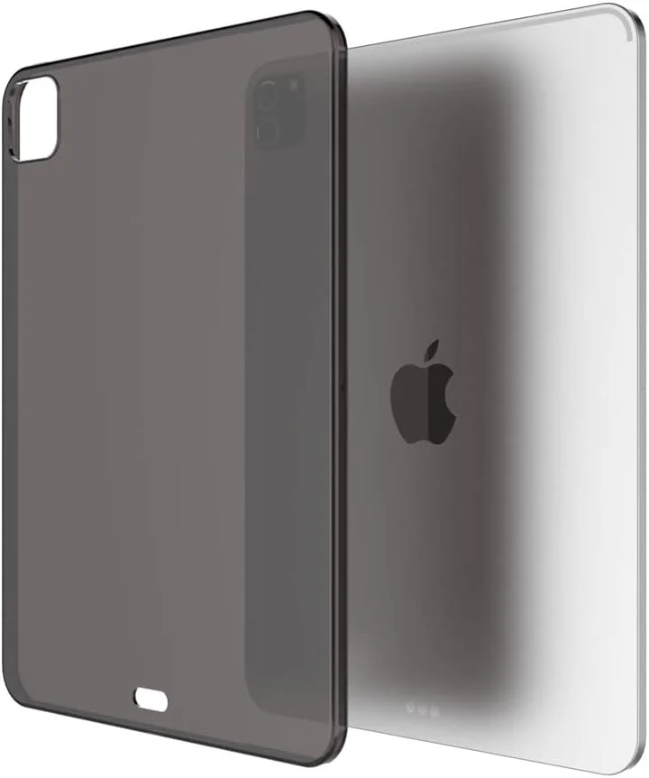 کاور شفاف مشکی Asgens iPad Pro 11 اینچ، پشتیبانی از شارژ قلم اپل، باریک، سبک، سیلیکونی TPU نرم، محافظ ضد ضربه برای iPad Pro 11 اینچ مدل 2018/2020/2021 A1934/A1979/A1980/A2013
