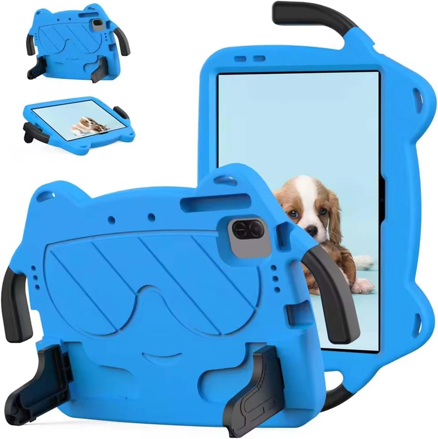 کیف تبلت کودکانه Lukione سازگار با Honor Pad x8a 11 اینچ 2024، کاور محافظ سبک و مقاوم در برابر ضربه با پایه دسته دار، طراحی زیبا، کیف مناسب کودکان برای x8a 11"