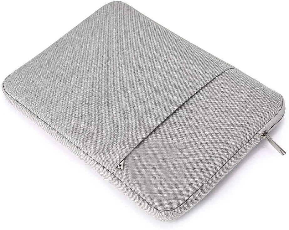 کیف آستینی لپ تاپ 15 اینچی، کیف حمل نوت بوک و تبلت برای مک بوک ایر پرو رتینا - خاکستری