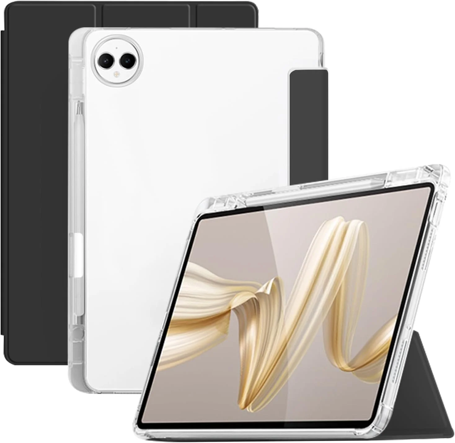 کاور Vurtboly سازگار با Huawei MatePad Pro 12.2 اینچ 2024، کاور باریک و سبک TPU ضد ضربه با پشت شفاف سیلیکونی محافظ برای Huawei MatePad Pro 12.2 اینچ 2024