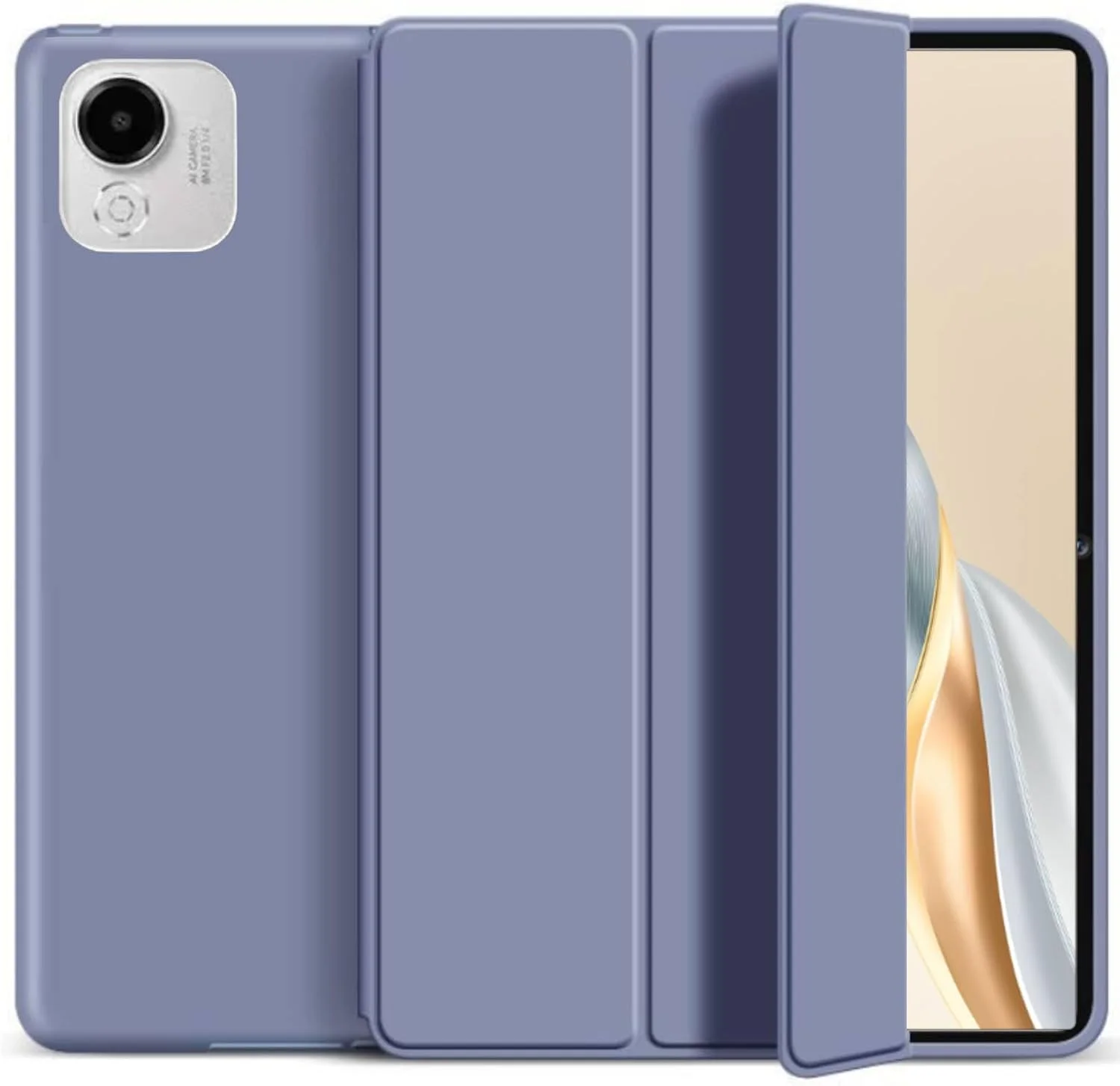 کاور Vurtboly سازگار با Honor Pad X9a 11.5 اینچ 2025، کاور سه تایی باریک سیلیکونی ضد ضربه با طرح لانه زنبوری TPU با استند بادوام و قابلیت بیدار شدن/به خواب رفتن خودکار برای Honor Pad X9a 11.5 اینچ 2025 (بنفش)