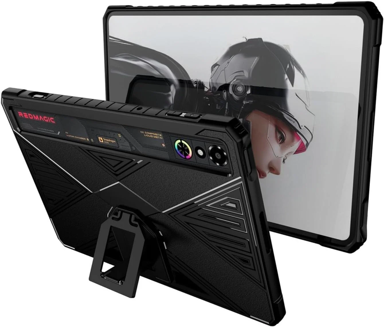 کاور محافظ تبلت گیمینگ رد مجیک آسترا جی او پی یو ای، کاور پشتی TPU نرم، فوق العاده باریک، ضد لرزش و ضد لغزش، بدون حجم اضافی، مشکی