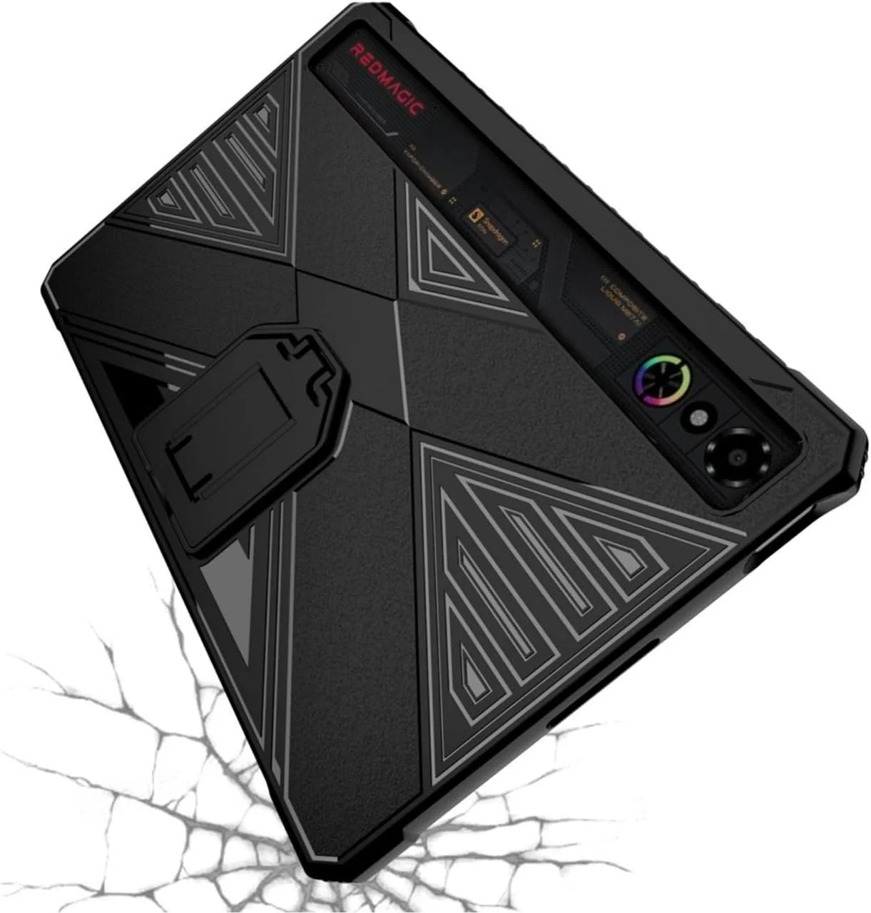 کاور محافظ تبلت گیمینگ رد مجیک آسترا جی او پی یو ای، کاور پشتی TPU نرم، فوق العاده باریک، ضد لرزش و ضد لغزش، بدون حجم اضافی، مشکی