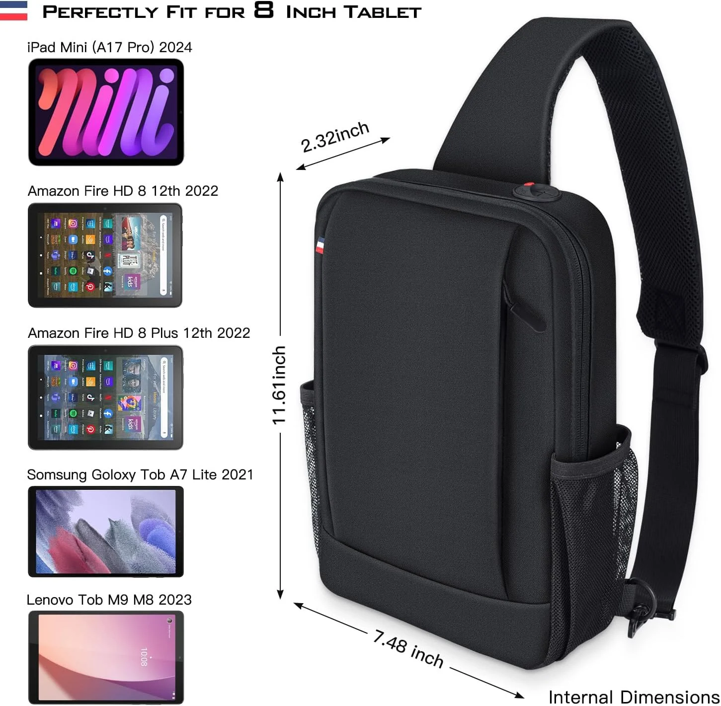 Tablet Carrying Sleeve Shoulder Bag for Amazon iPad Samsung