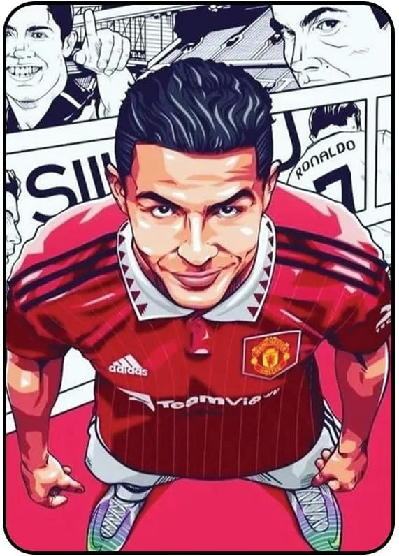 Eye Catching AAIPAD1025GENN246 Cristiano Ronaldo Print Protective Case Cover for Apple iPad 5th/6th/7th/8th/9th Generation 10.2-Inch