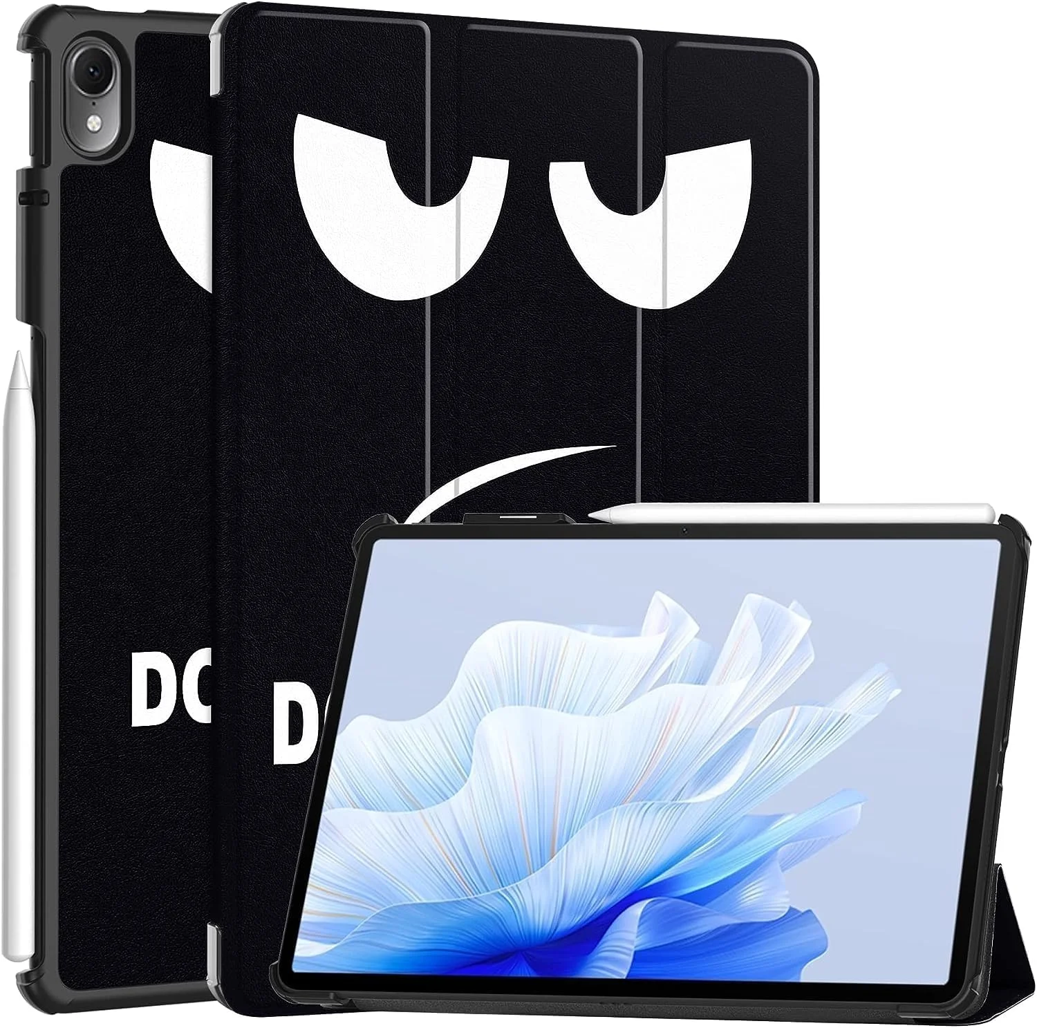 کاور ییمیکو برای هوآوی Matepad Air 11.5 اینچ 2023، کاور تبلت هوشمند سه تایی، قاب پشتی سخت PC، کاور باریک و تاشو برای هوآوی Matepad Air 11.5 اینچ 2023 (قلم شامل نمی شود) (چشم های بزرگ)