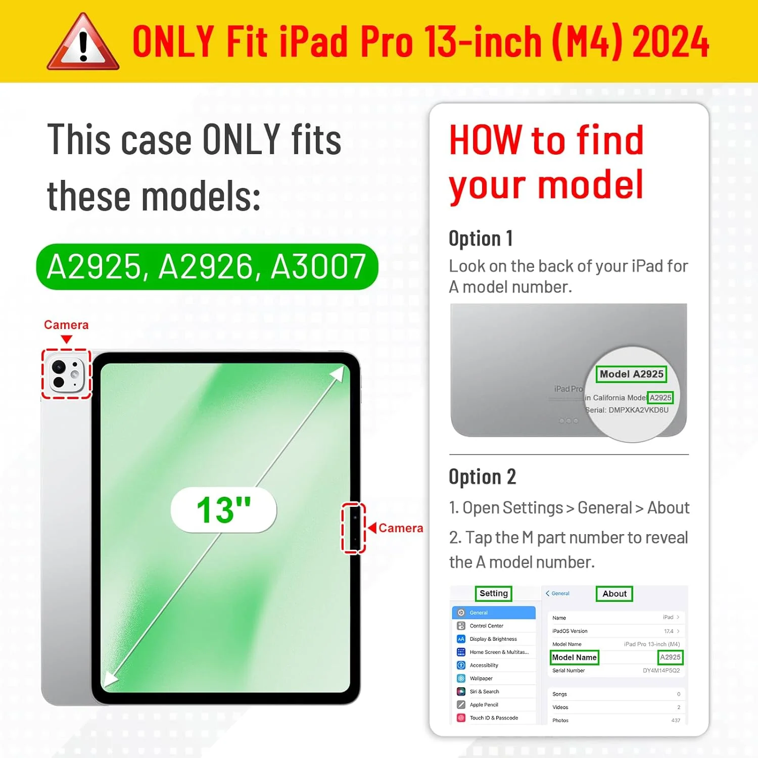 کاور محافظ FINTIE سازگار با آیپد پرو ۱۳ اینچ (M4) 2024 - [پایه مغناطیسی] چند زاویه ای، ضد ضربه، مقاوم، TPU نرم با جای قلم، حالت خواب/بیدار