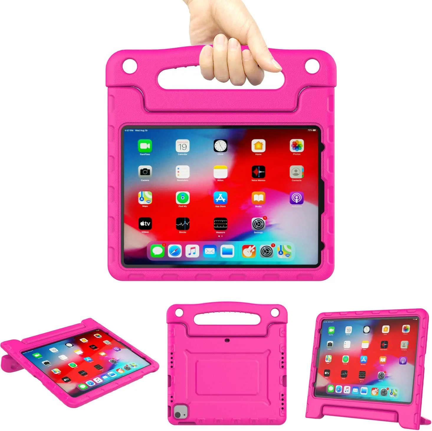 کیف محافظ کودکانه A ADENK مناسب برای آیپد ایر 4 10.9 اینچی (نسل 2020) / آیپد پرو 11 اینچی (مدل 2020 و 2018) - کیف محافظ سبک و ضد ضربه با دسته تاشو و پایه نگهدارنده (رنگ رز) کیف محافظ کودکانه A ADENK مناسب برای آیپد ایر 4 10.9 اینچی (نسل 2020) / آیپد پرو 11 اینچی (مدل 2020 و 2018) - کیف محافظ سبک و ضد ضربه با دسته تاشو و پایه نگهدارنده (رنگ رز)