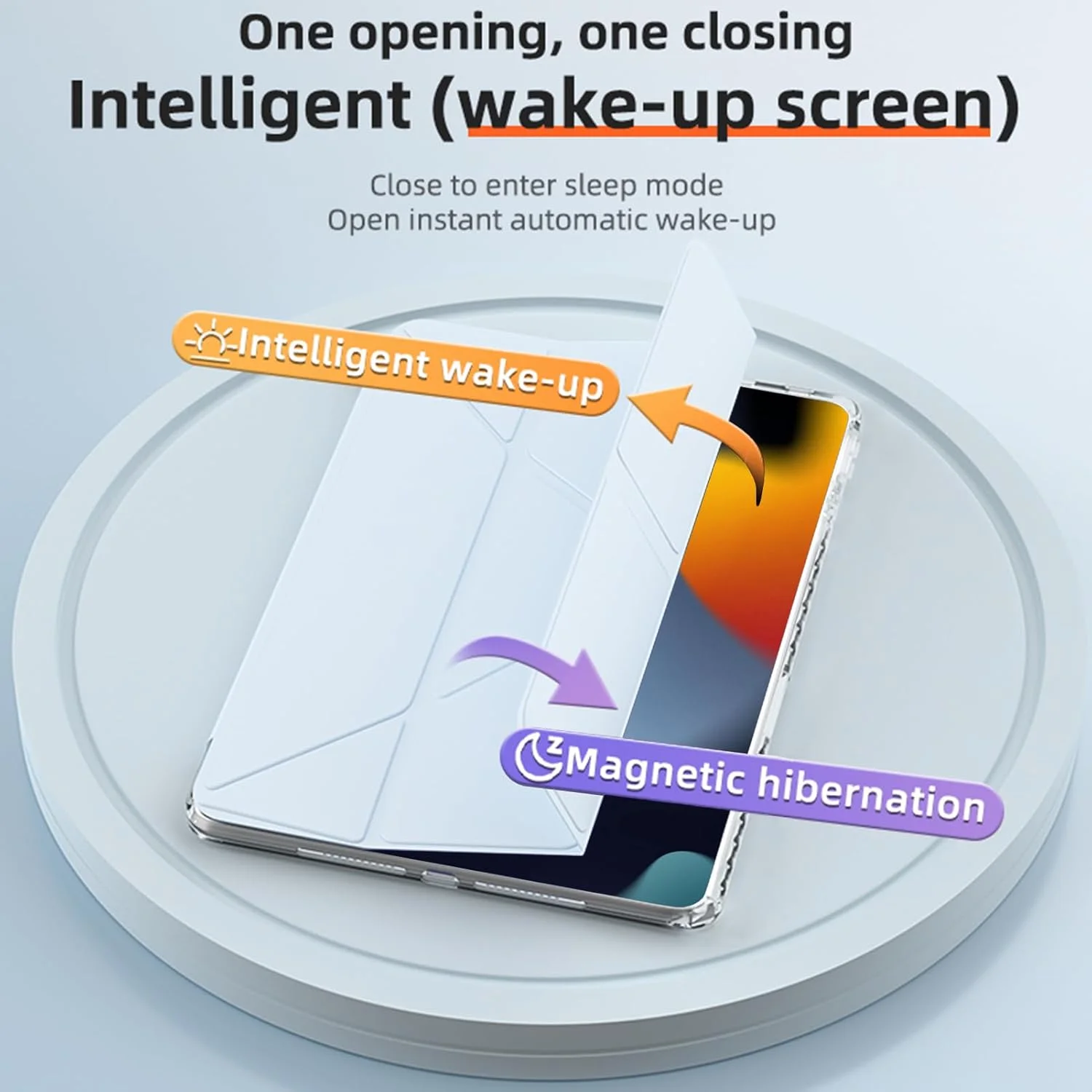 کیف محافظ تبلت سازگار با آیپد نسل 9/8/7 (10.2 اینچ) 2021/2020/2019 / آیپد ایر 10.5 2019 / آیپد پرو 10.5 اینچ 2017، دارای جای قلم، قابلیت بیدار شدن/به خواب رفتن خودکار، آبی آسمانی کیف محافظ تبلت سازگار با آیپد نسل 9/8/7 (10.2 اینچ) 2021/2020/2019 / آیپد ایر 10.5 2019 / آیپد پرو 10.5 اینچ 2017، دارای جای قلم، قابلیت بیدار شدن/به خواب رفتن خودکار، آبی آسمانی