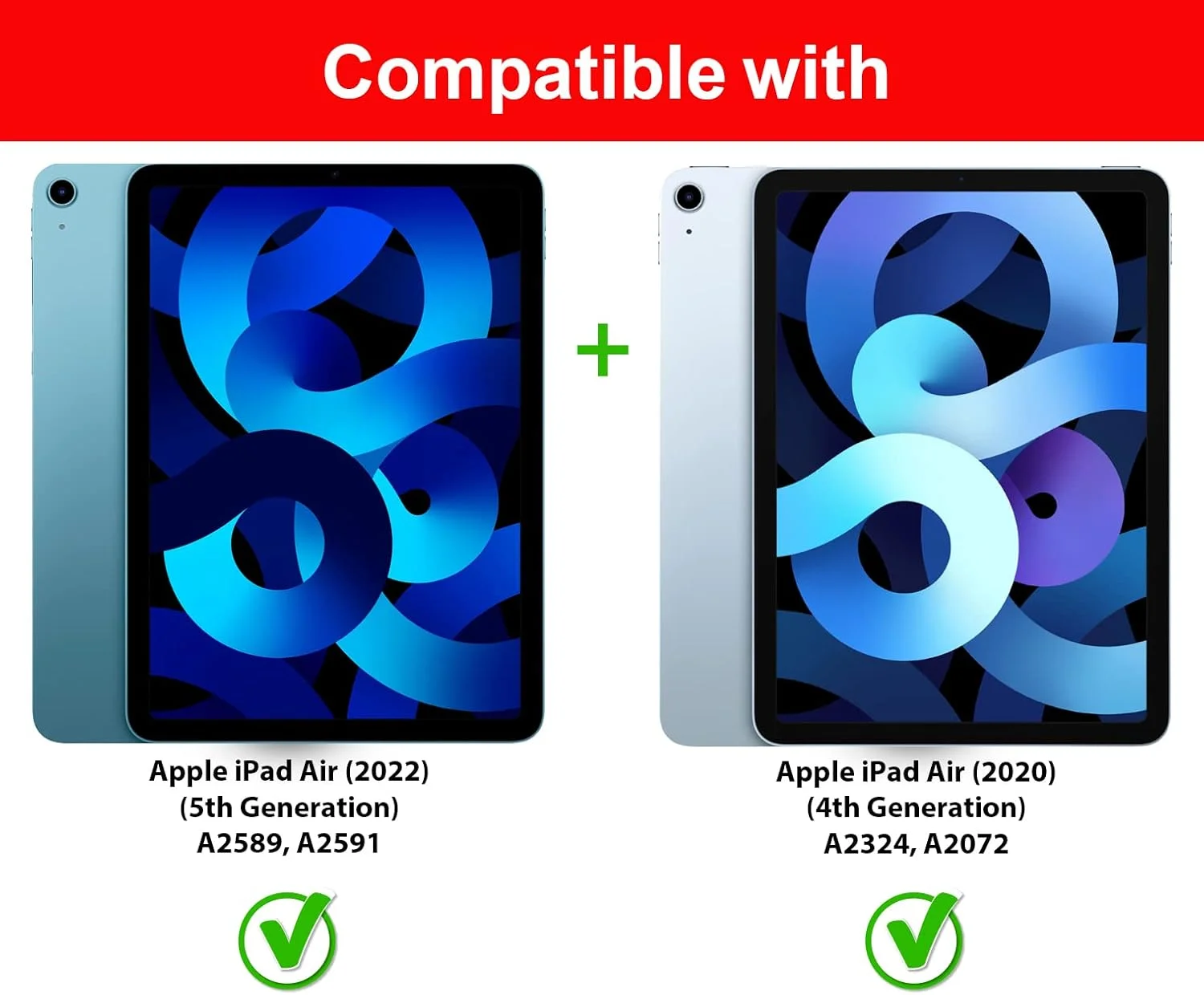 کاور محافظ شفاف Al-HuTrusHi برای آیپد ایر نسل 5/4 10.9 اینچی 2022/2020، کاور نرم و شفاف باریک و سبک با لبه برجسته سیلیکونی نرم - شفاف