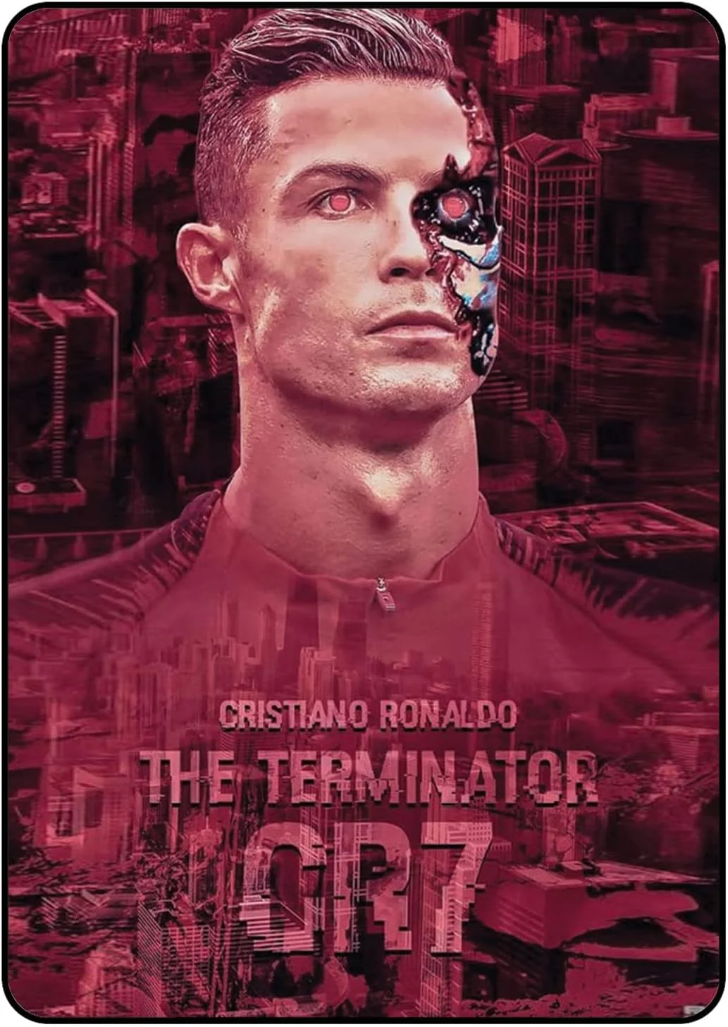 کاور محافظ آیپد 10.2 اینچی نسل 7/8/9، قاب محافظ آیپد 10.2 اینچی نسل 7/8/9، کاور محافظ آیپد اپل 10.2 اینچی نسل 7/8/9 طرح کریستیانو رونالدو ترمیناتور CR7