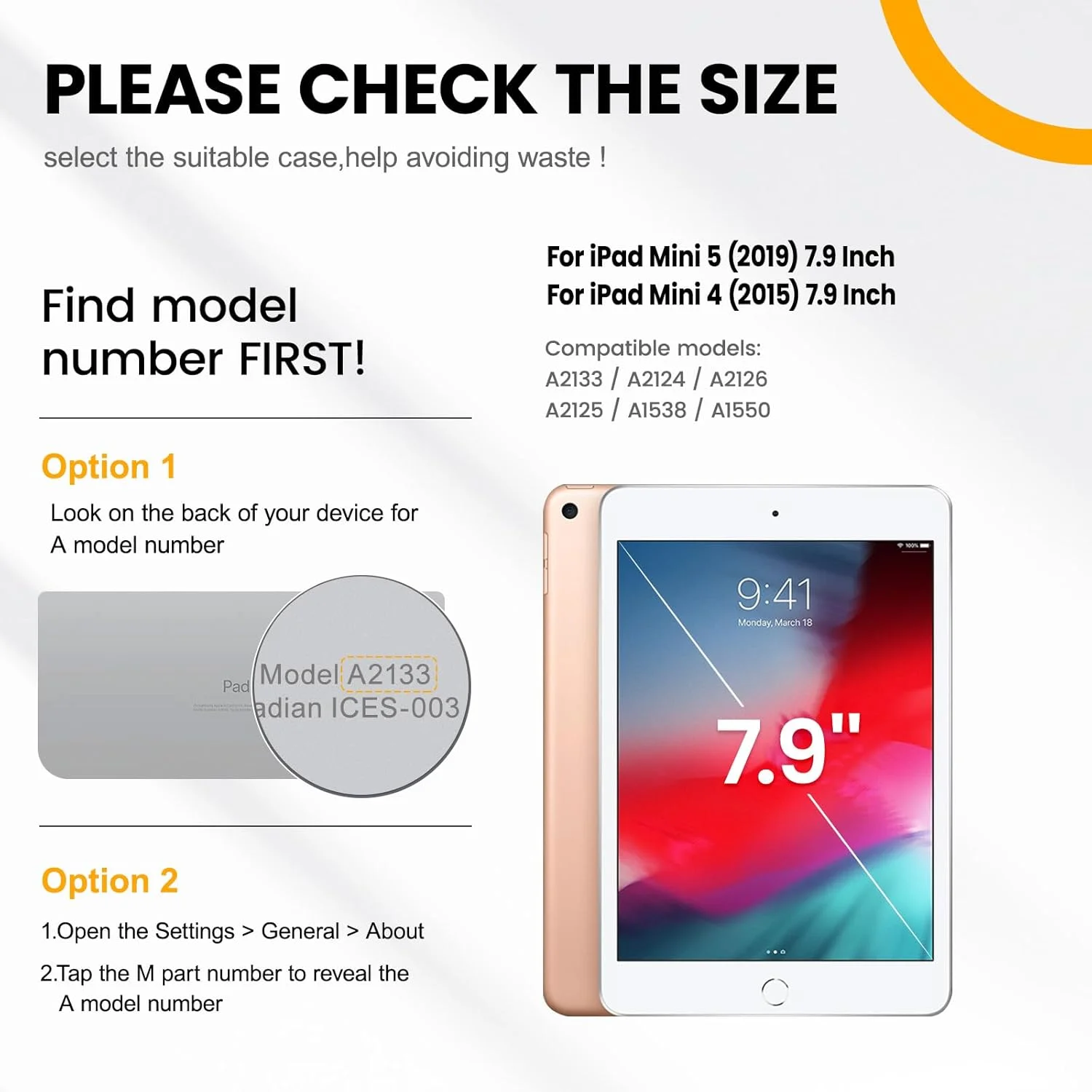 محافظ آیپد تایم‌سیتی سازگار با آیپد مینی 5/4 به همراه محافظ صفحه نمایش، محافظت کامل بدنه با پایه چرخان 360 درجه، دسته، بند، جای قلم، مناسب برای آیپد مینی نسل 5/4 اینچی 7.9 - مشکی