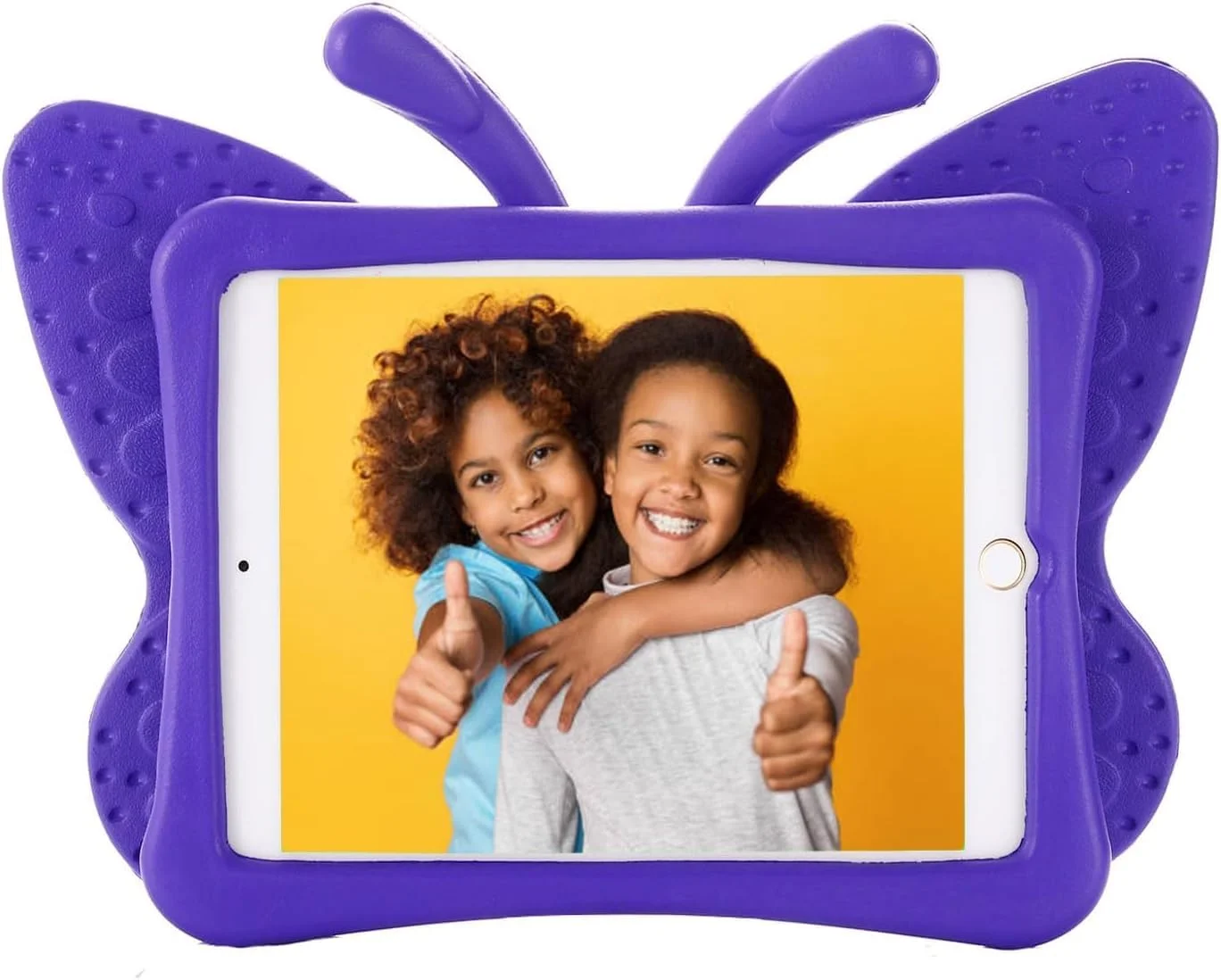 کیف آیپد نسل ششم ELTERAZONE برای کودکان، کیف آیپد 9.7 اینچی، کاور محافظ تبلت فوم سبک وزن و ضد ضربه با پایه برای Apple iPad Air/Air 2 iPad 9.7 2017/2018 - طرح پروانه زیبا (بنفش) کیف آیپد نسل ششم ELTERAZONE برای کودکان، کیف آیپد 9.7 اینچی، کاور محافظ تبلت فوم سبک وزن و ضد ضربه با پایه برای Apple iPad Air/Air 2 iPad 9.7 2017/2018 - طرح پروانه زیبا (بنفش)