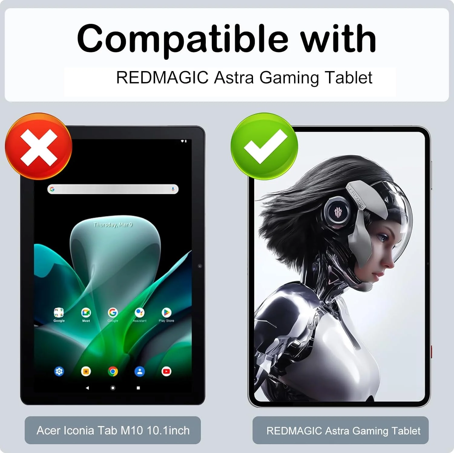 کیف محافظ تبلت گیمینگ REDMAGIC Astra/RedMagic Tablet 3 Pro با سایز 9.06 اینچ، پوشش کامل چرم نرم PU، پایه تاشو، ضد ضربه، دارای جای قلم و بند مچی، مشکی