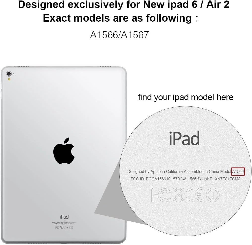 کاور هوشمند آیپد ایر 2 با عملکرد خواب/بیدار شدن خودکار مغناطیسی، چرم PU ضد ضربه، کاور تاشو سیلیکونی TPU نرم برای اپل آیپد ایر 2 - مشکی کاور هوشمند آیپد ایر 2 با عملکرد خواب/بیدار شدن خودکار مغناطیسی، چرم PU ضد ضربه، کاور تاشو سیلیکونی TPU نرم برای اپل آیپد ایر 2 - مشکی