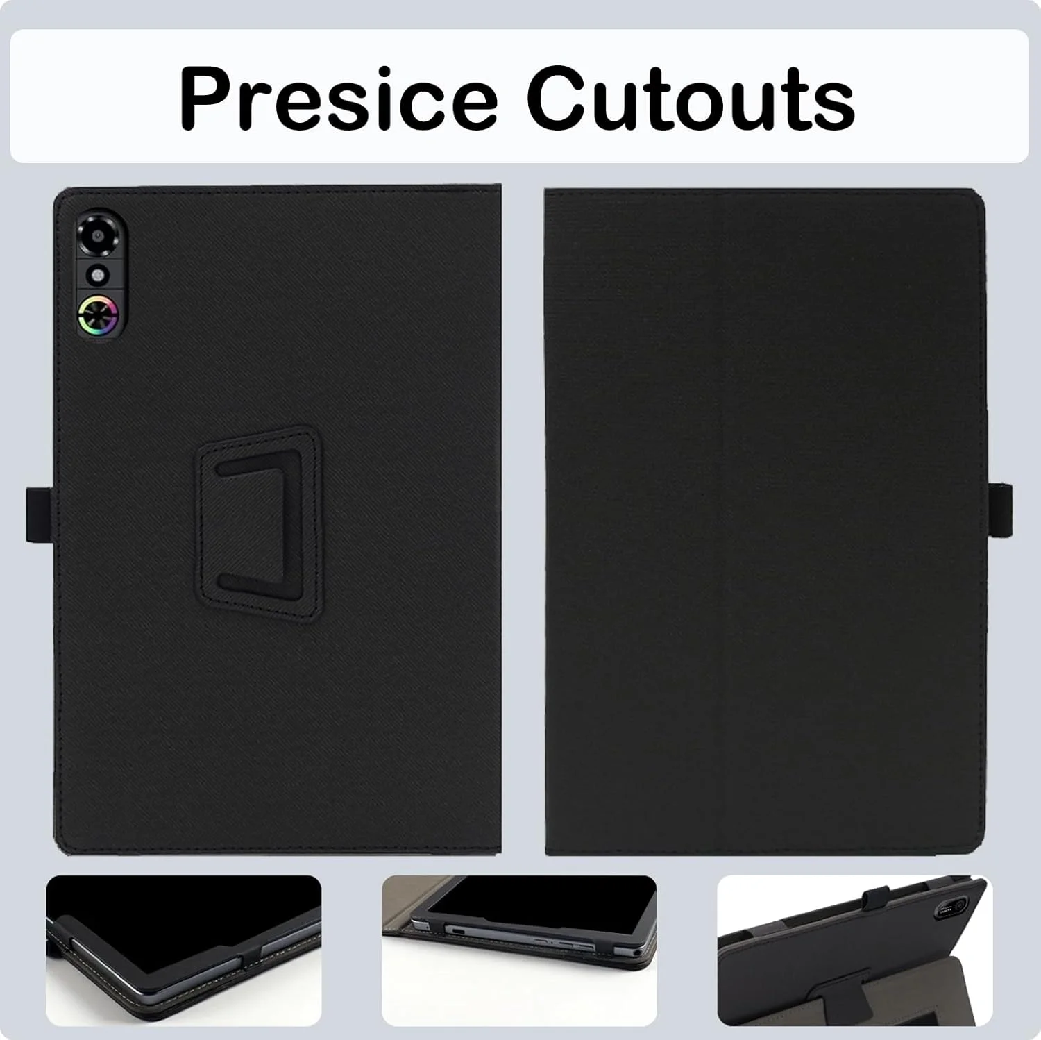 کیف محافظ تبلت گیمینگ REDMAGIC Astra/RedMagic Tablet 3 Pro با سایز 9.06 اینچ، پوشش کامل چرم نرم PU، پایه تاشو، ضد ضربه، دارای جای قلم و بند مچی، مشکی