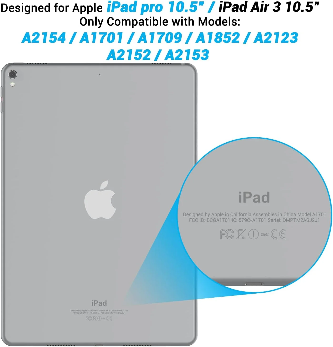 کاور مشکی شفاف Asgens برای آیپد پرو 10.5 اینچ 2017 / ایر 3 (نسل سوم) 10.5 اینچ 2019، کاور سیلیکونی باریک و نرم TPU ضد ضربه برای تبلت آیپد پرو 10.5 اینچ (2017) / آیپد ایر 3 10.5 اینچ (2019)