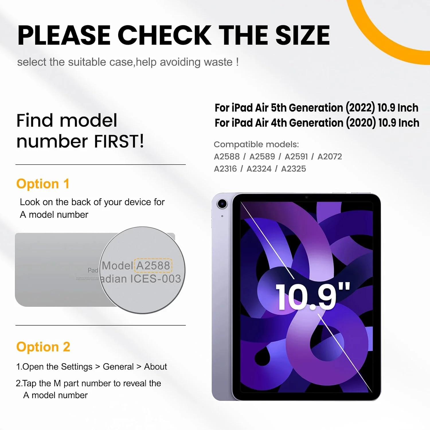 محافظ آیپد ایر نسل 5/4 Timecity، 10.9 اینچ 2020/2022، قاب محافظ ضد ضربه با محافظ صفحه نمایش، پایه چرخان 360 درجه، بند دستی/شانه ای، قاب مقاوم برای آیپد ایر 4/5، مشکی/قرمز