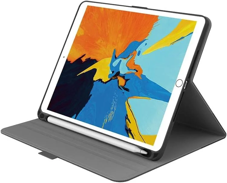 کیگنت - کاور باریک TekView برای آیپد مینی 4/5 (2019) با محافظت 360 درجه، استند با زوایای دید چندگانه، نگهدارنده قلم اپل، زبانه بسته شدن مغناطیسی، کاور محافظ - خاکستری/مشکی