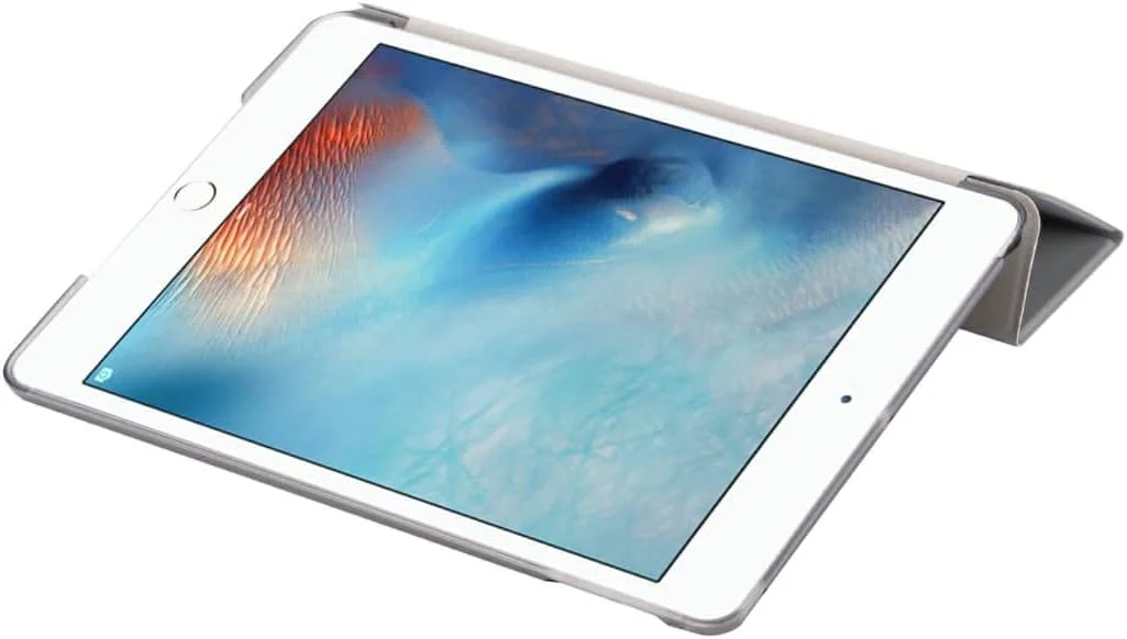 کاور هوشمند تبلت برای آیپد ایر 2 / نسل دوم A1566 A1567 با قابلیت بیدار شدن/به خواب رفتن مغناطیسی خودکار (نقره ای)